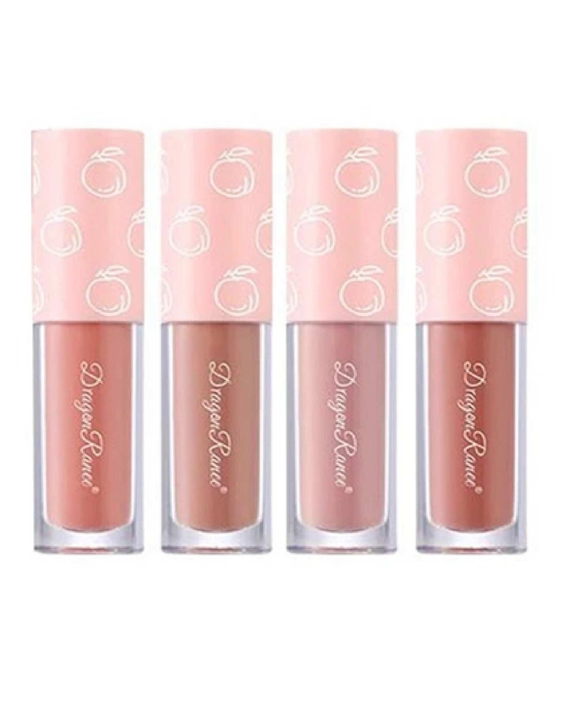 رژ لب مایع مات دراگون رانی Dragon Ranee مدل Peach بسته 4 عددی