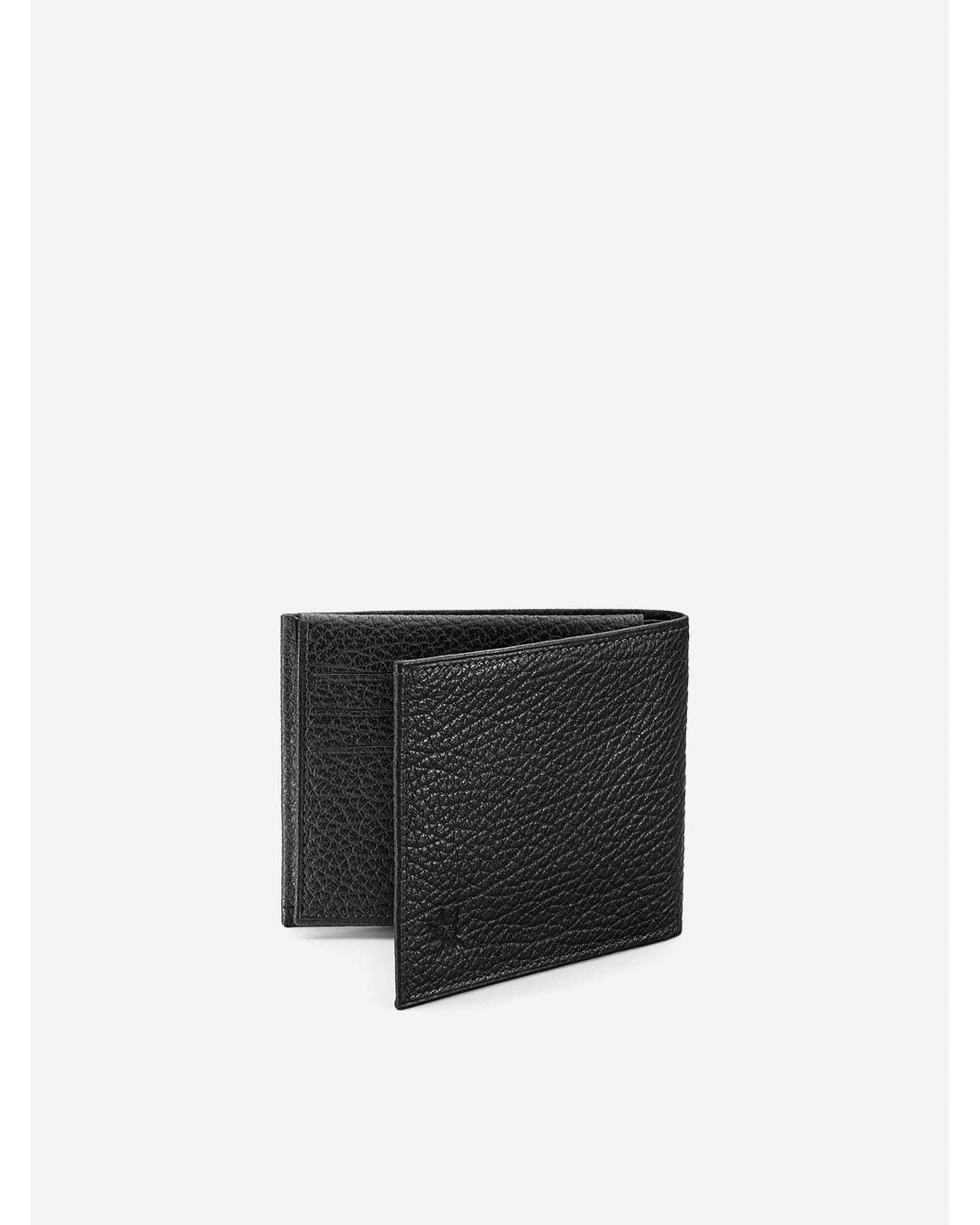 کیف پول جیبی چرم مشکی نوین چرم Novin Leather مدل ونداد PE2597