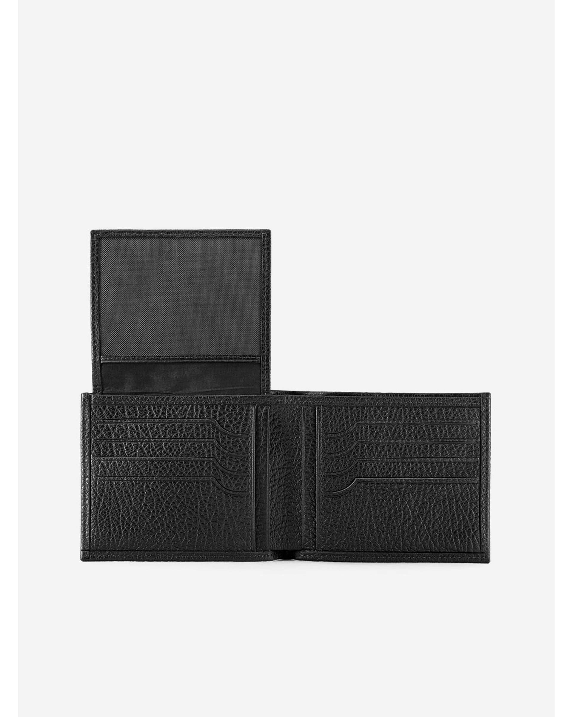 کیف پول جیبی چرم مشکی نوین چرم Novin Leather مدل ونداد PE2597