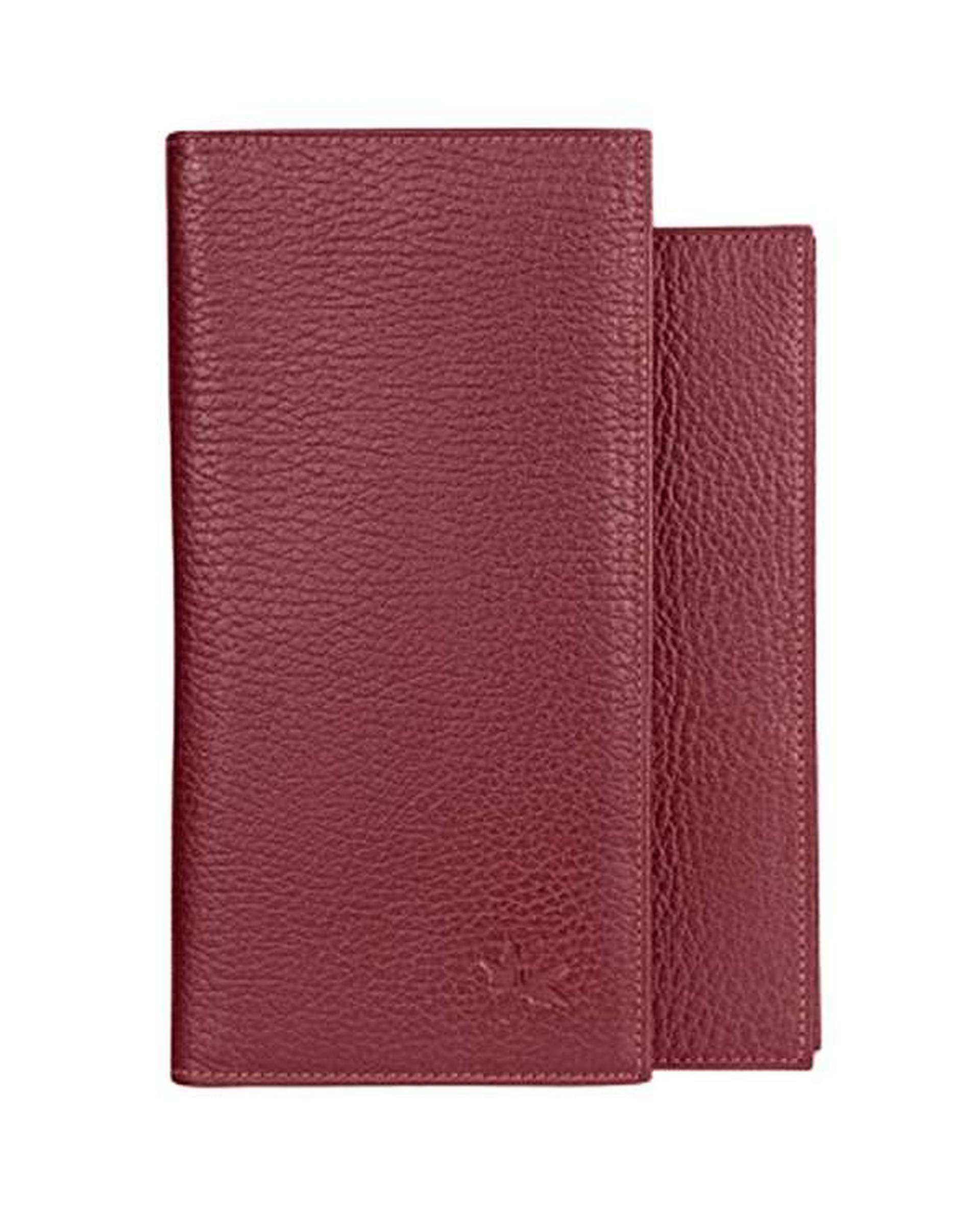 کیف پول کتی چرم مردانه زرشکی نوین چرم Novin Leather مدل والدمار WT2072