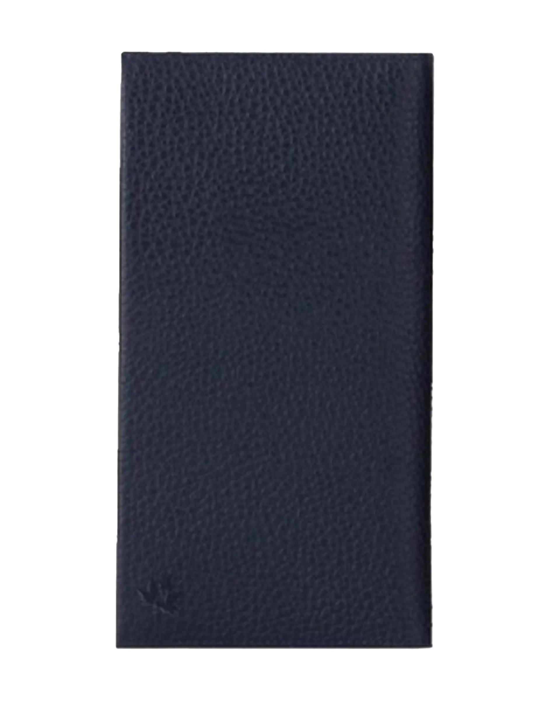 کیف پول کتی چرم مردانه سرمه ای نوین چرم Novin Leather مدل والدمار WT2072