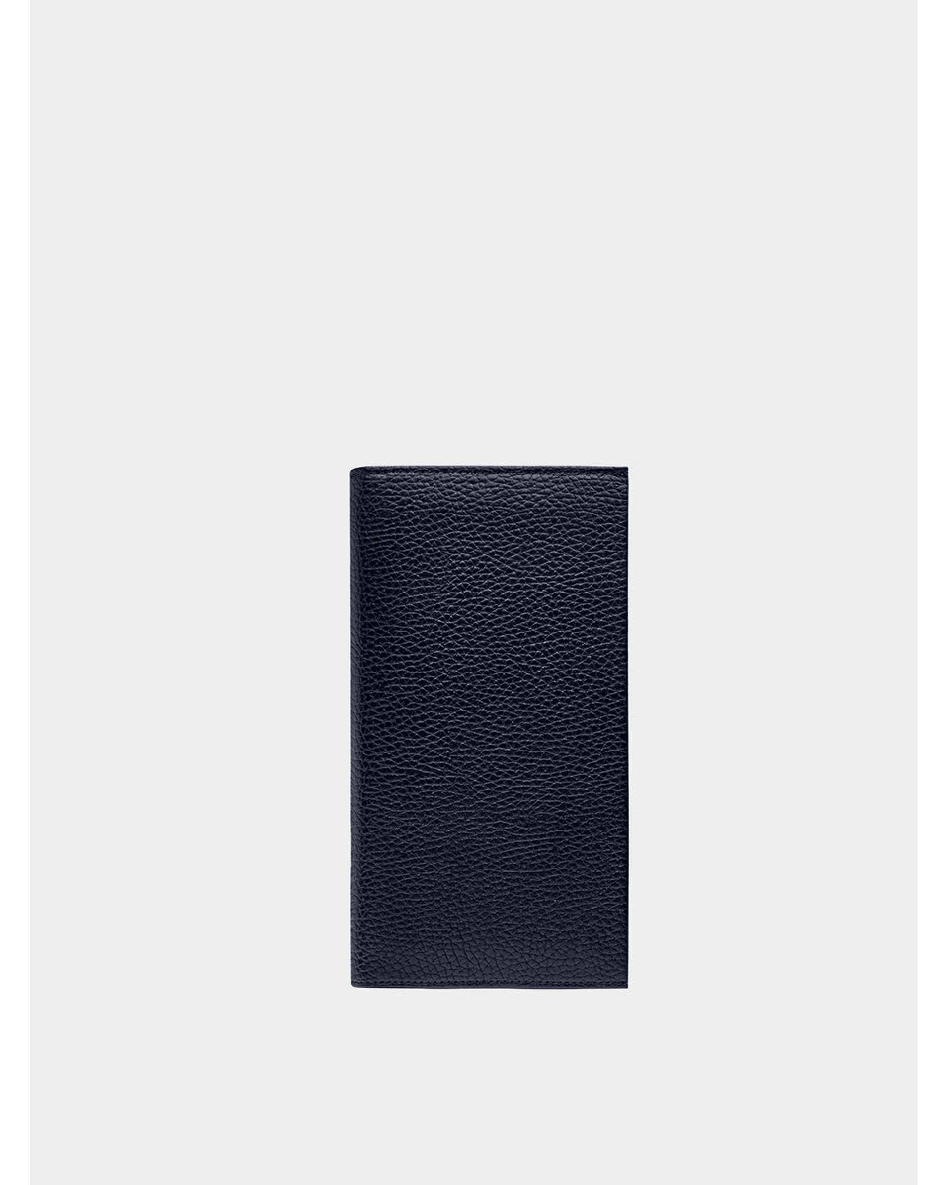 کیف پول کتی چرم مردانه سرمه ای نوین چرم Novin Leather مدل والدمار WT2072