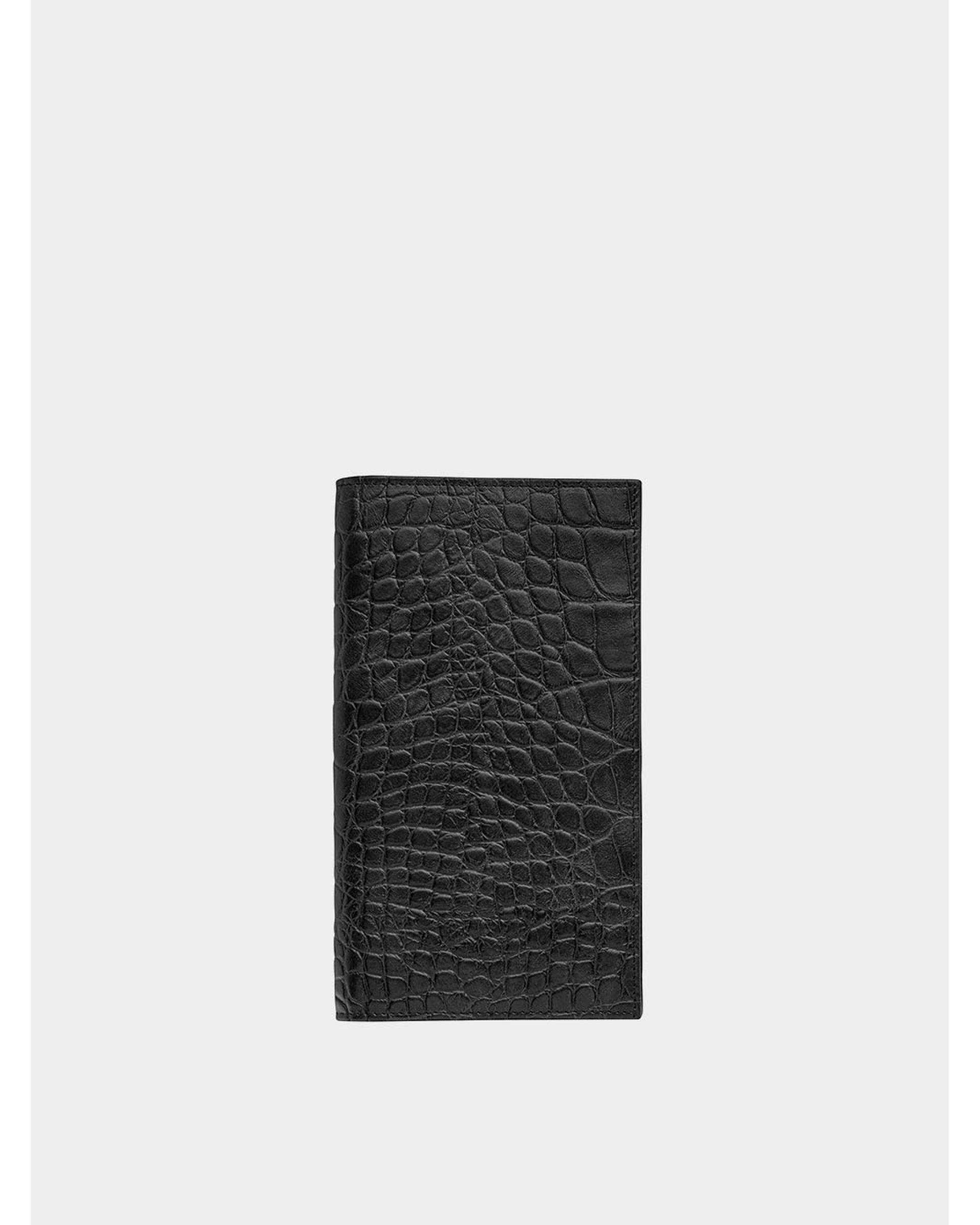کیف پول کتی چرم مشکی نوین چرم Novin Leather مدل هوگل WT2139