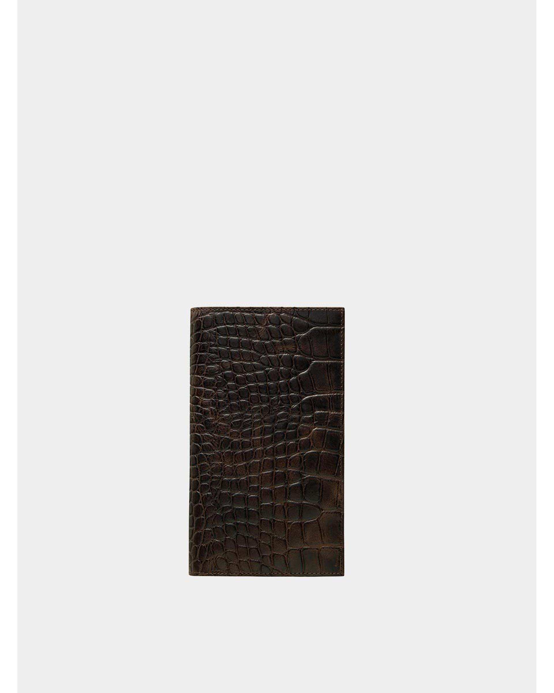 کیف پول کتی چرم قهوه ای نوین چرم Novin Leather مدل هوگل WT2139