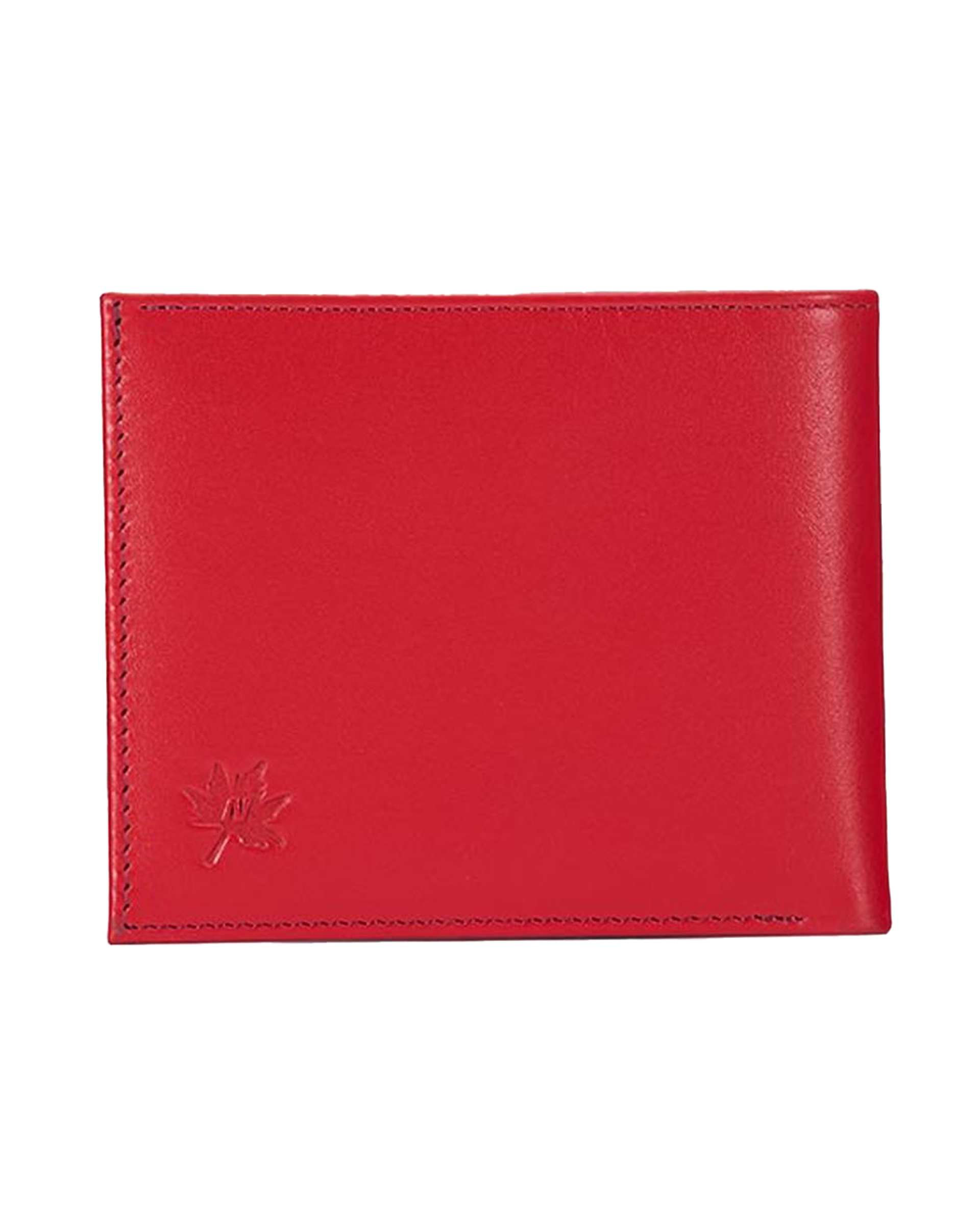 کیف پول جیبی چرم زنانه قرمز نوین چرم Novin Leather مدل آمادورا PE2657