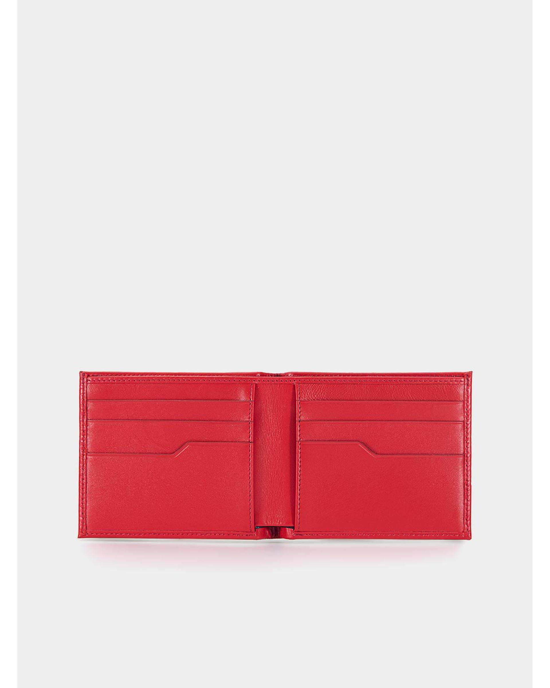کیف پول جیبی چرم زنانه قرمز نوین چرم Novin Leather مدل آمادورا PE2657