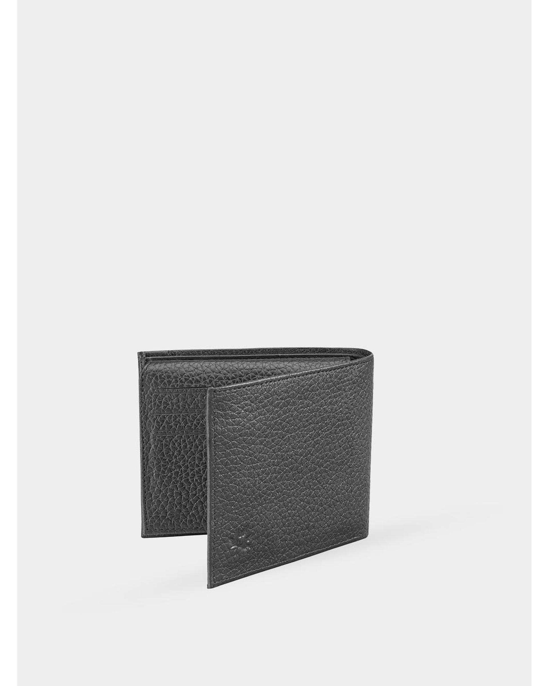 کیف پول جیبی چرم مشکی نوین چرم Novin Leather مدل ولگا PE2663