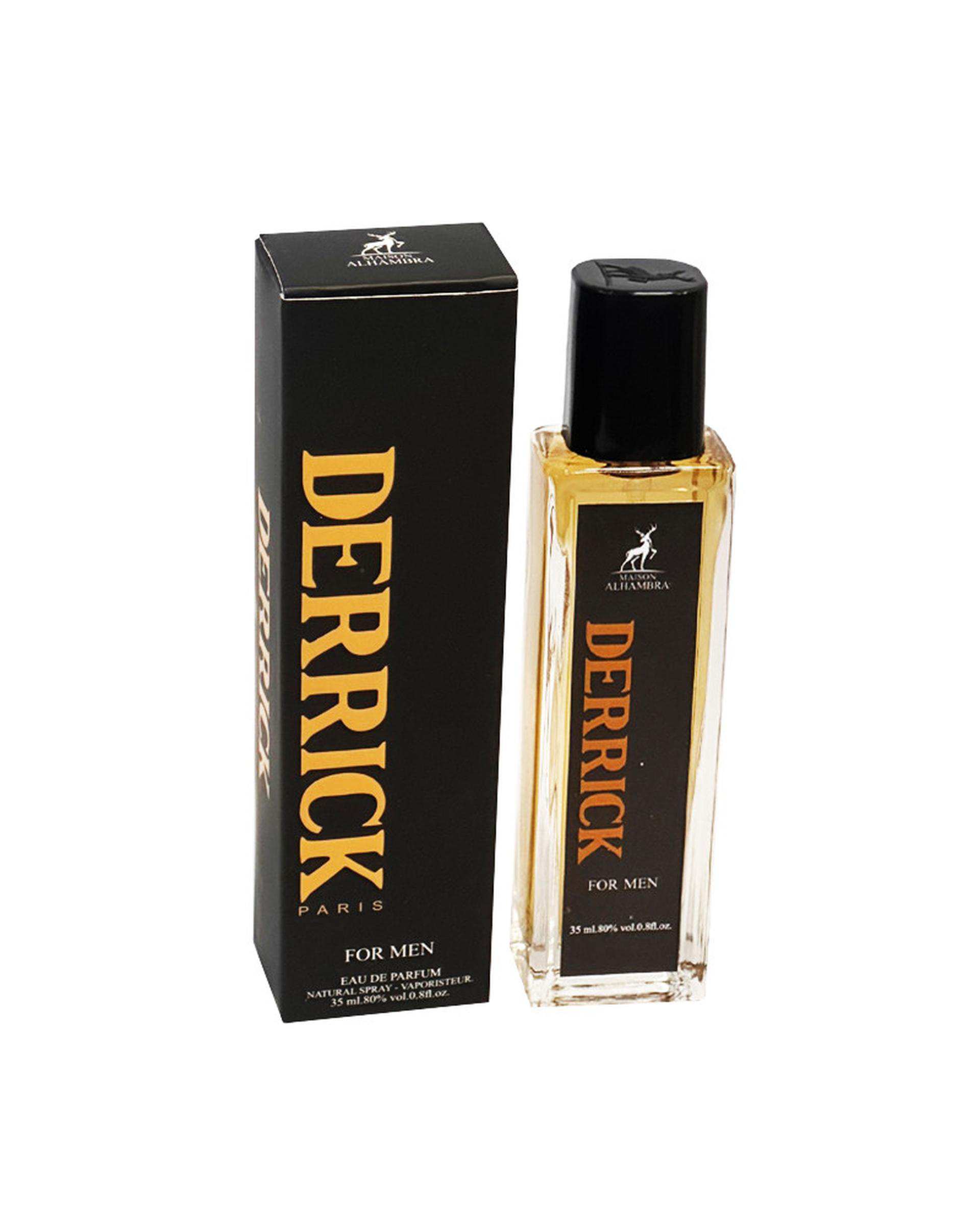 عطر مردانه الحمبرا Alhambra مدل دریک Derrick قلمی حجم 35ml