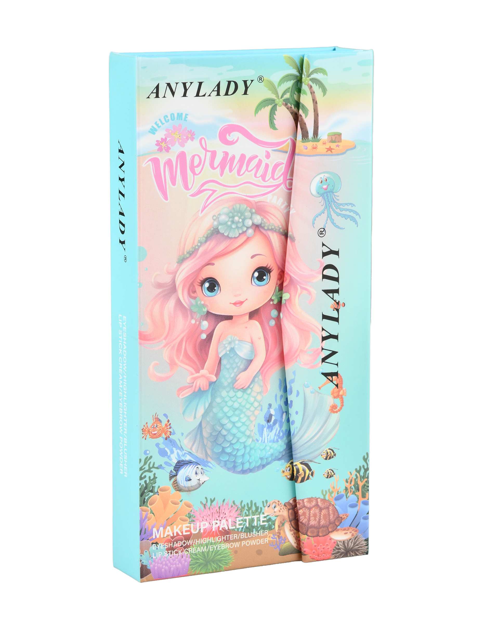 پالت سایه چشم و آرایش صورت انی لیدی ANY LADY مدل Mermaid کد 002