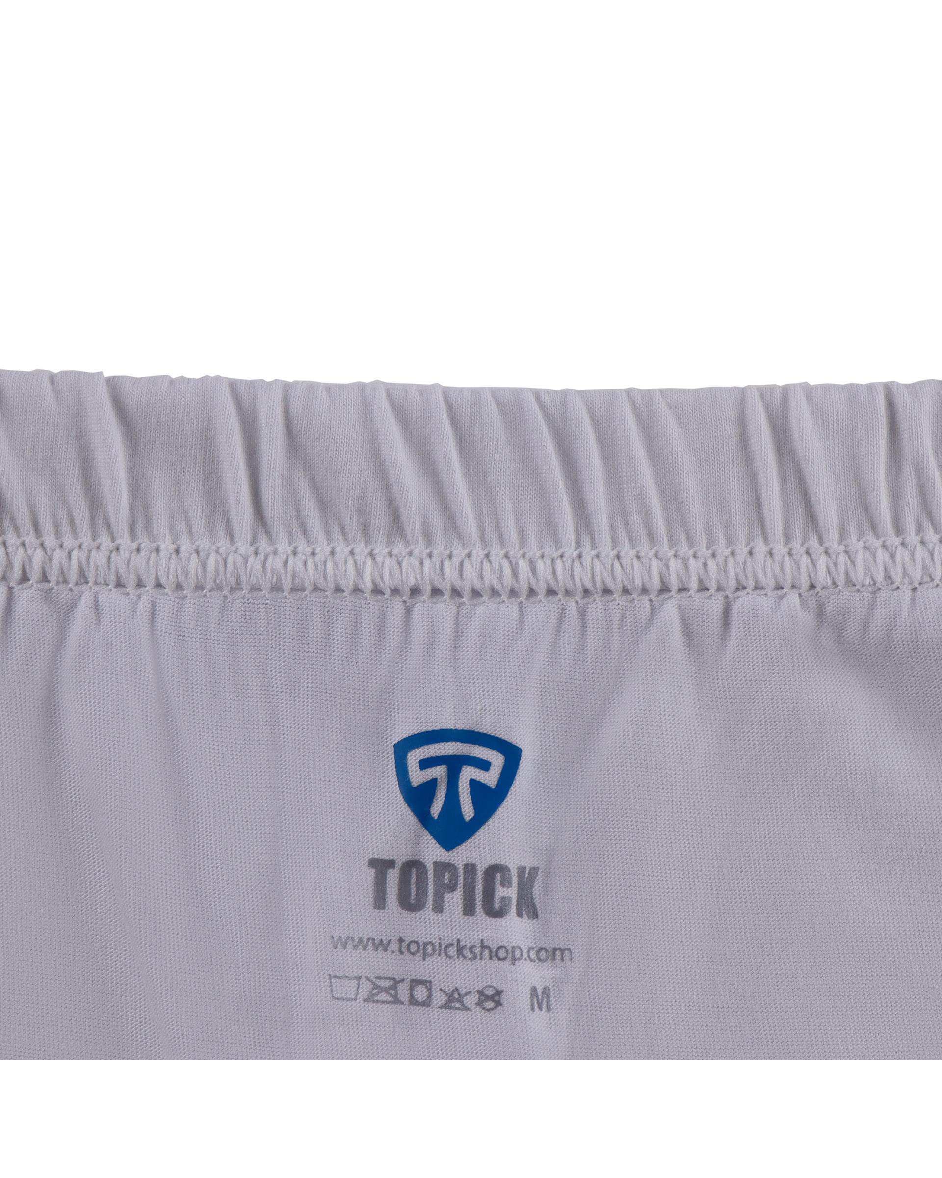 شورت پادار مردانه پنبه کش لیفه ای سفید تاپیک Topick