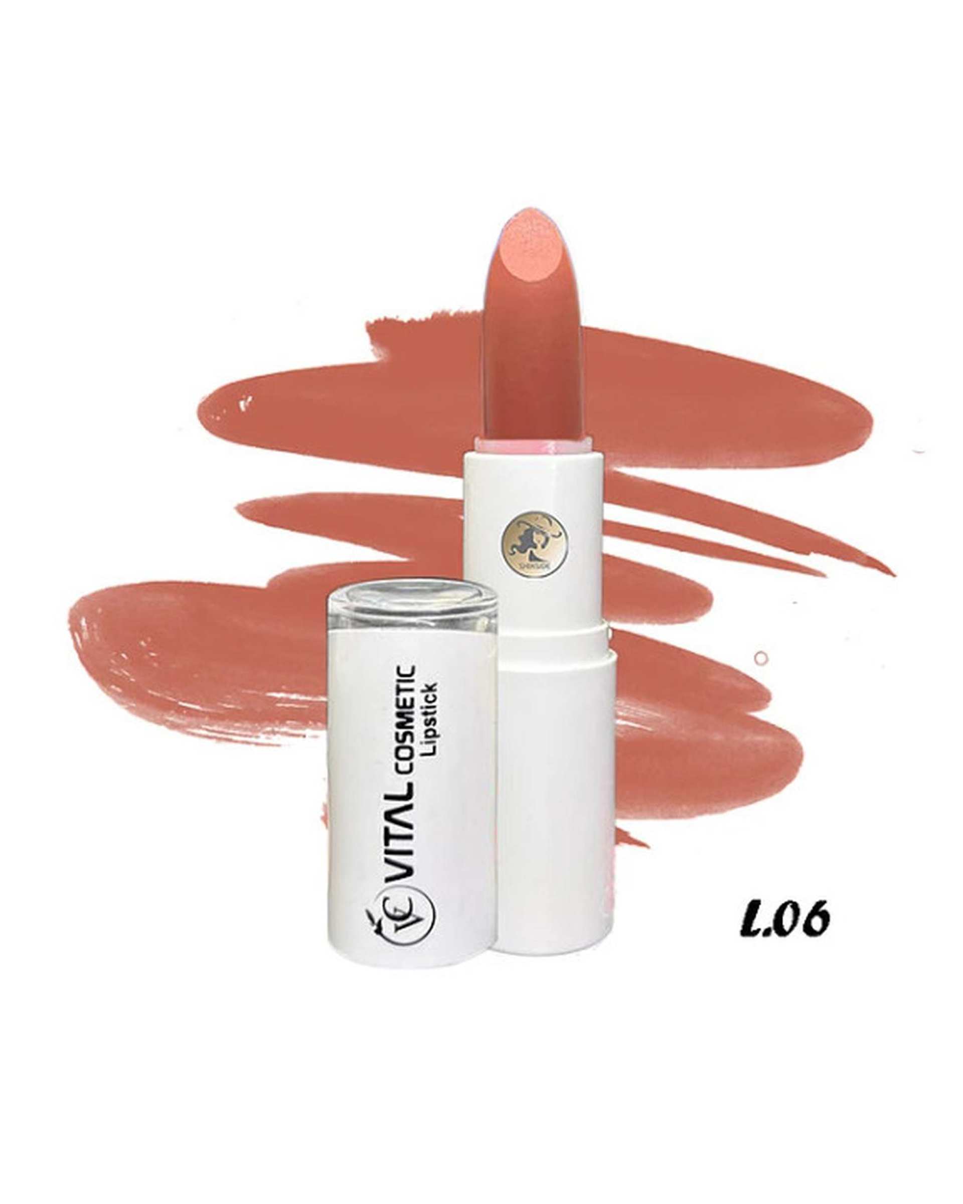 رژ لب جامد ویتال کازمتیک Vital Cosmetic شماره L06 وزن 5 گرم
