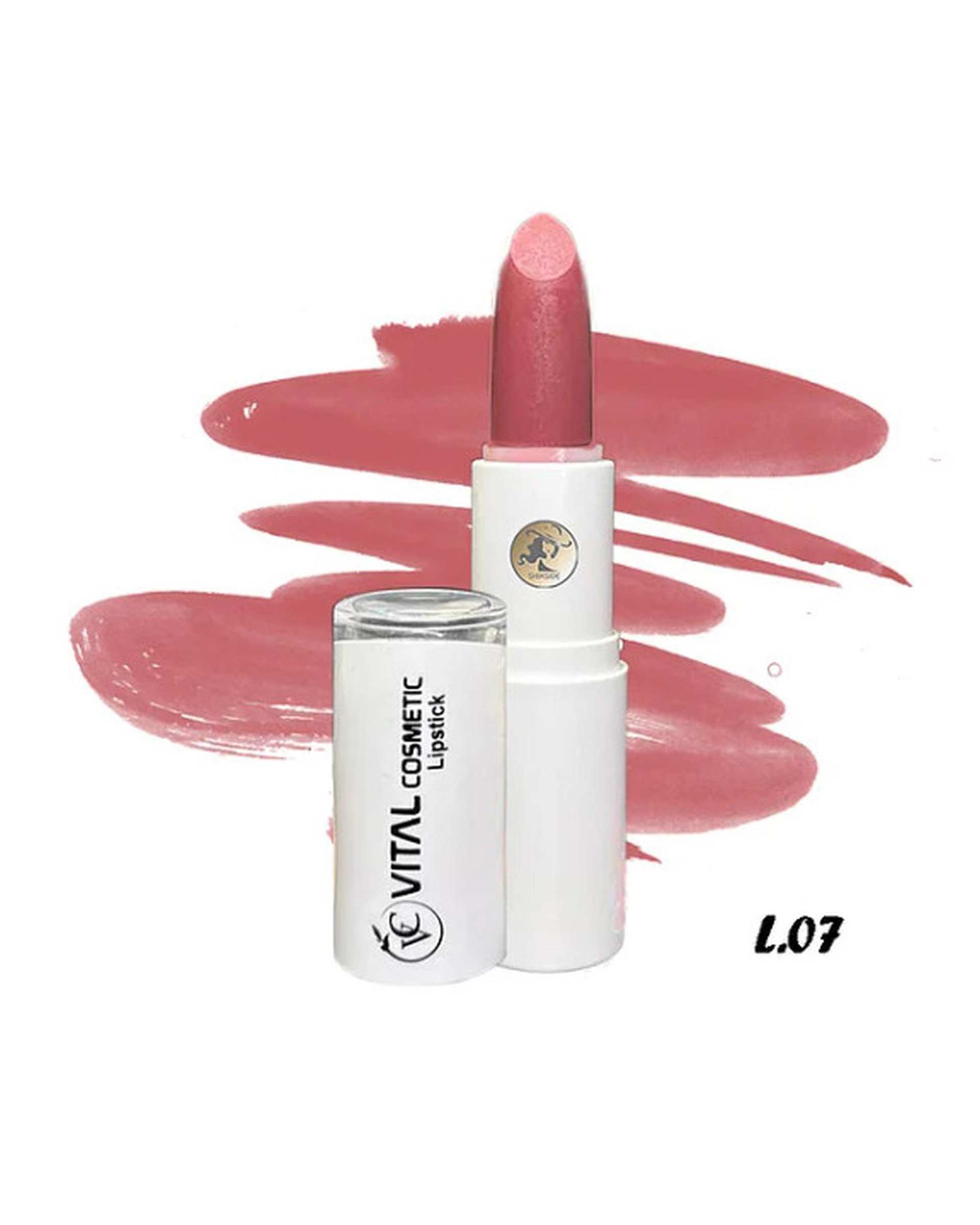 رژ لب جامد ویتال کازمتیک Vital Cosmetic شماره L07 وزن 5 گرم