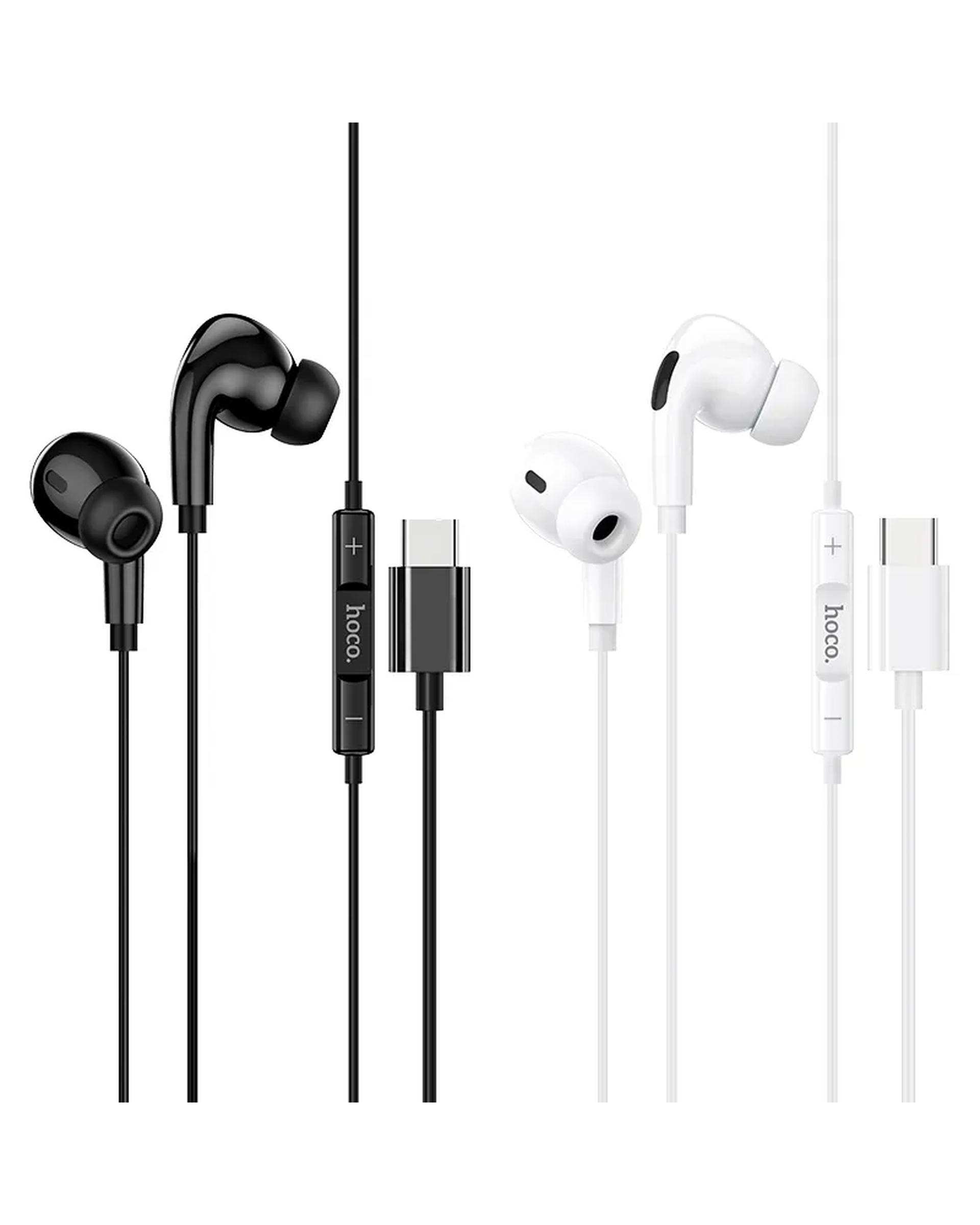 هندزفری سیمی سفید هوکو Hoco مدل M83 TYPE-C
