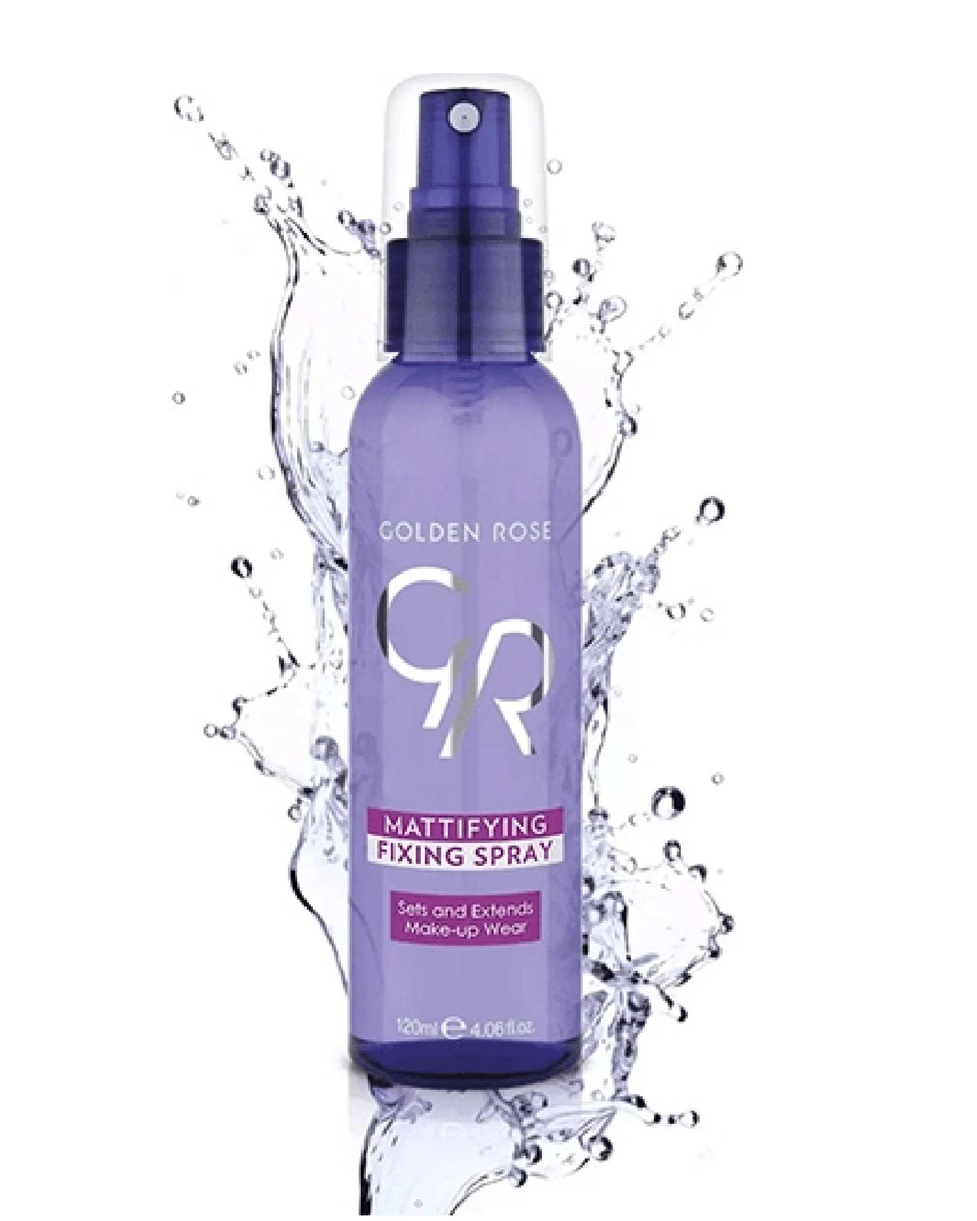 اسپری فیکس و تثبیت کننده آرایش گلدن رز GOLDEN ROSE مدل Fixing حجم 120 میلی لیتر
