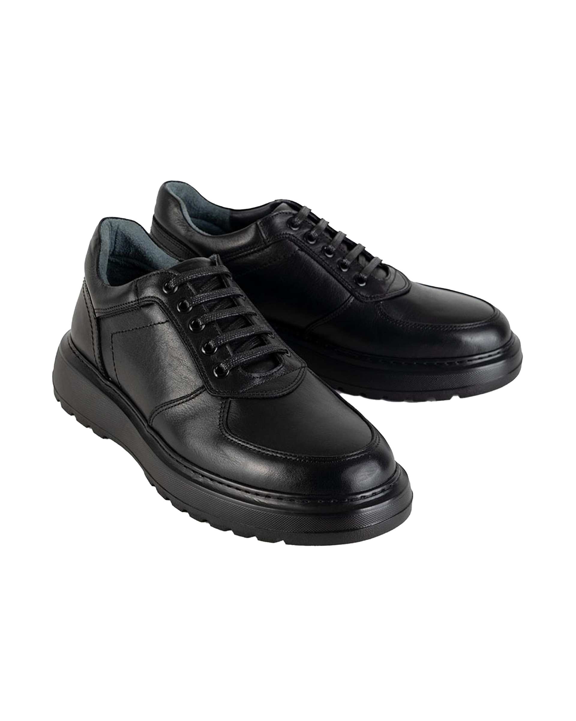 کفش چرم زنانه کژوال مشکی برتونیکس Berttonix کد 434-250