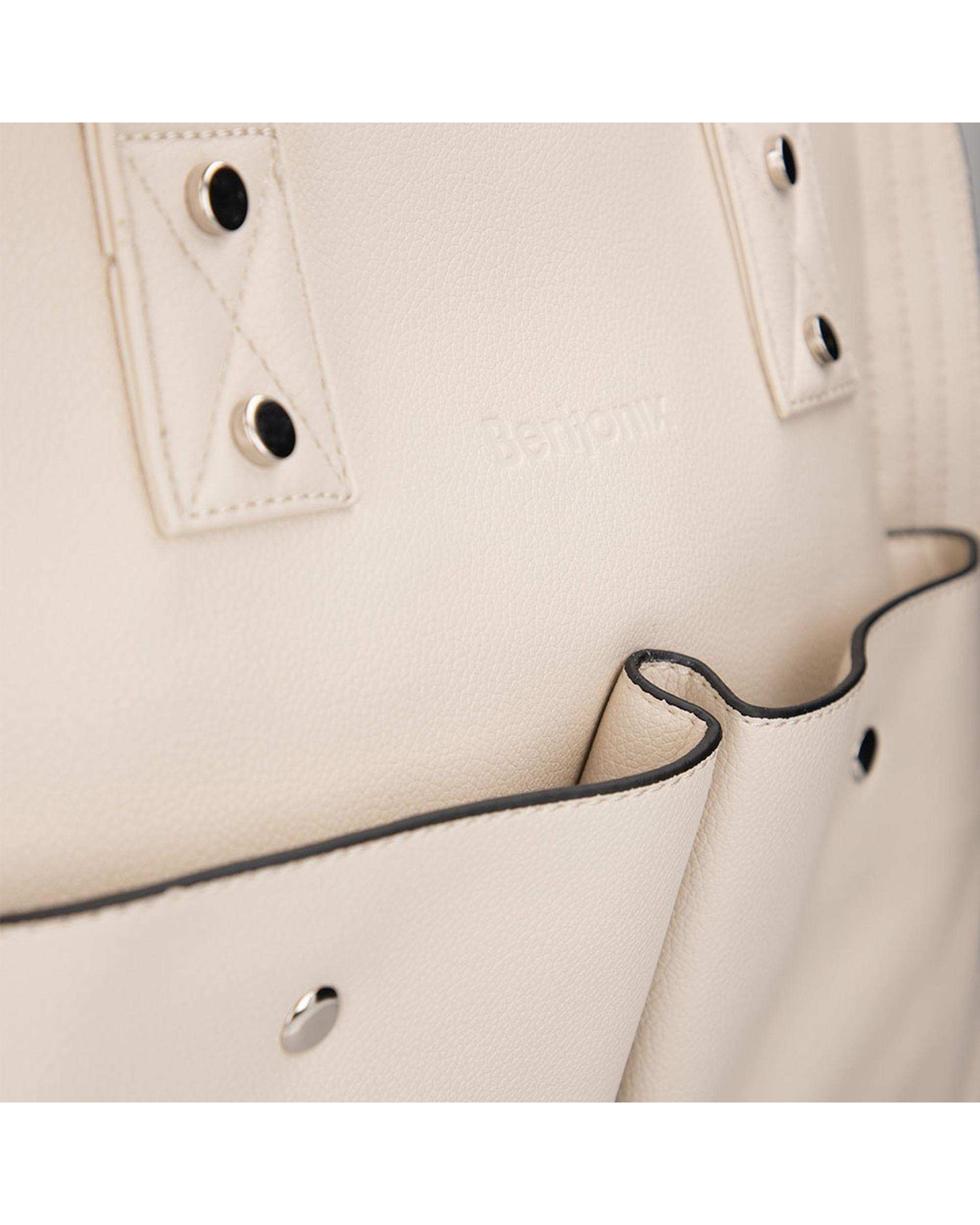 کیف دستی زنانه کرم برتونیکس Berttonix کد 1010 C