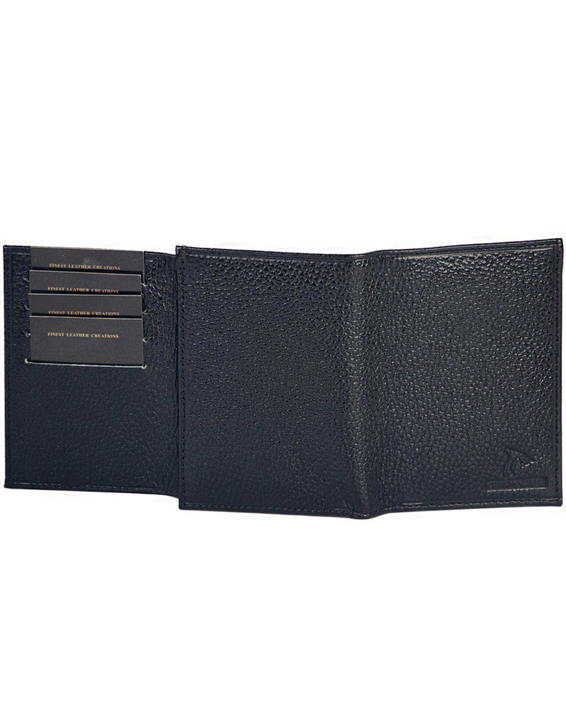 کیف پول چرم مردانه مشکی چرم بارز Charm Barez مدل DM102.1