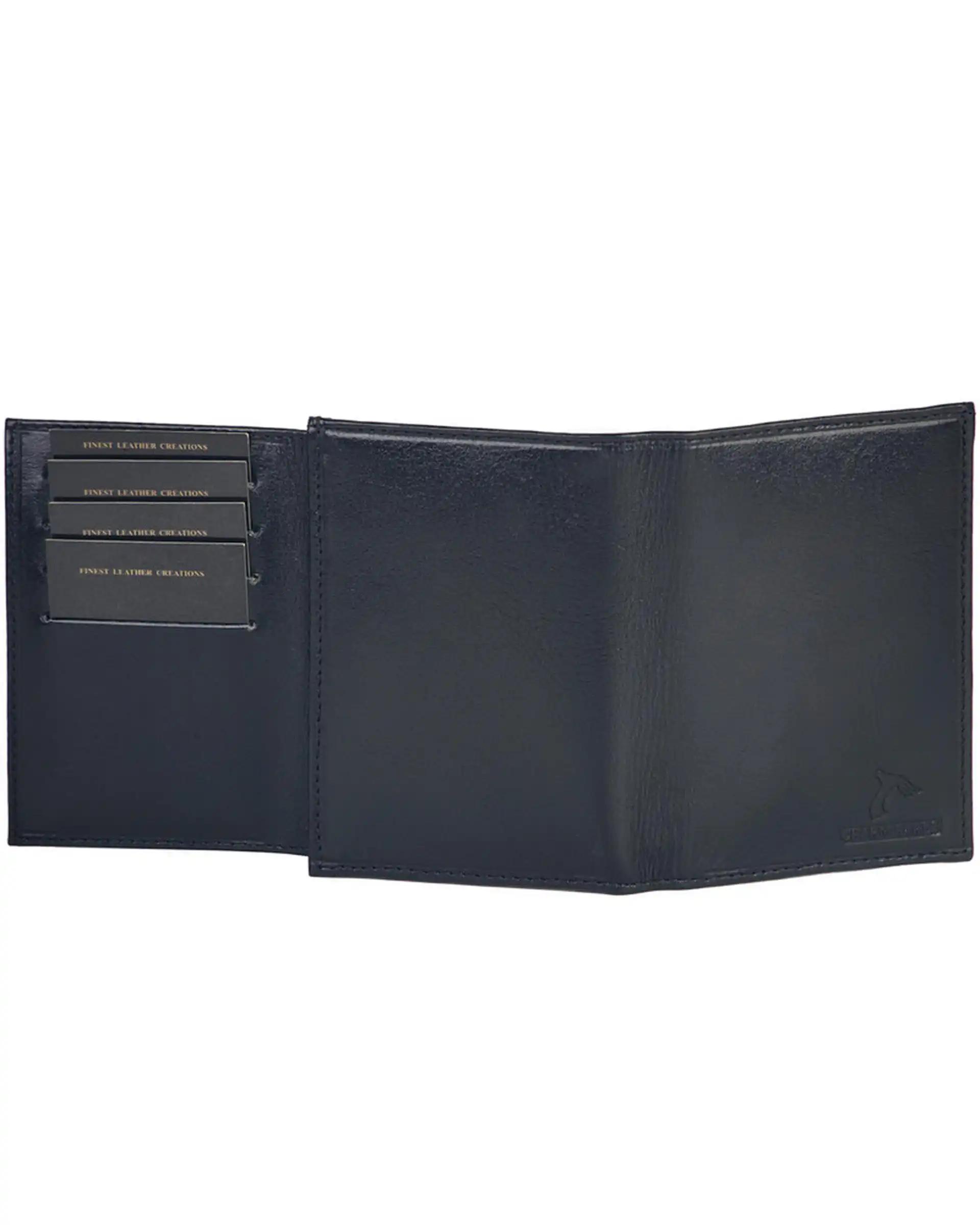 کیف پول چرم مردانه مشکی چرم بارز Charm Barez مدل DM102