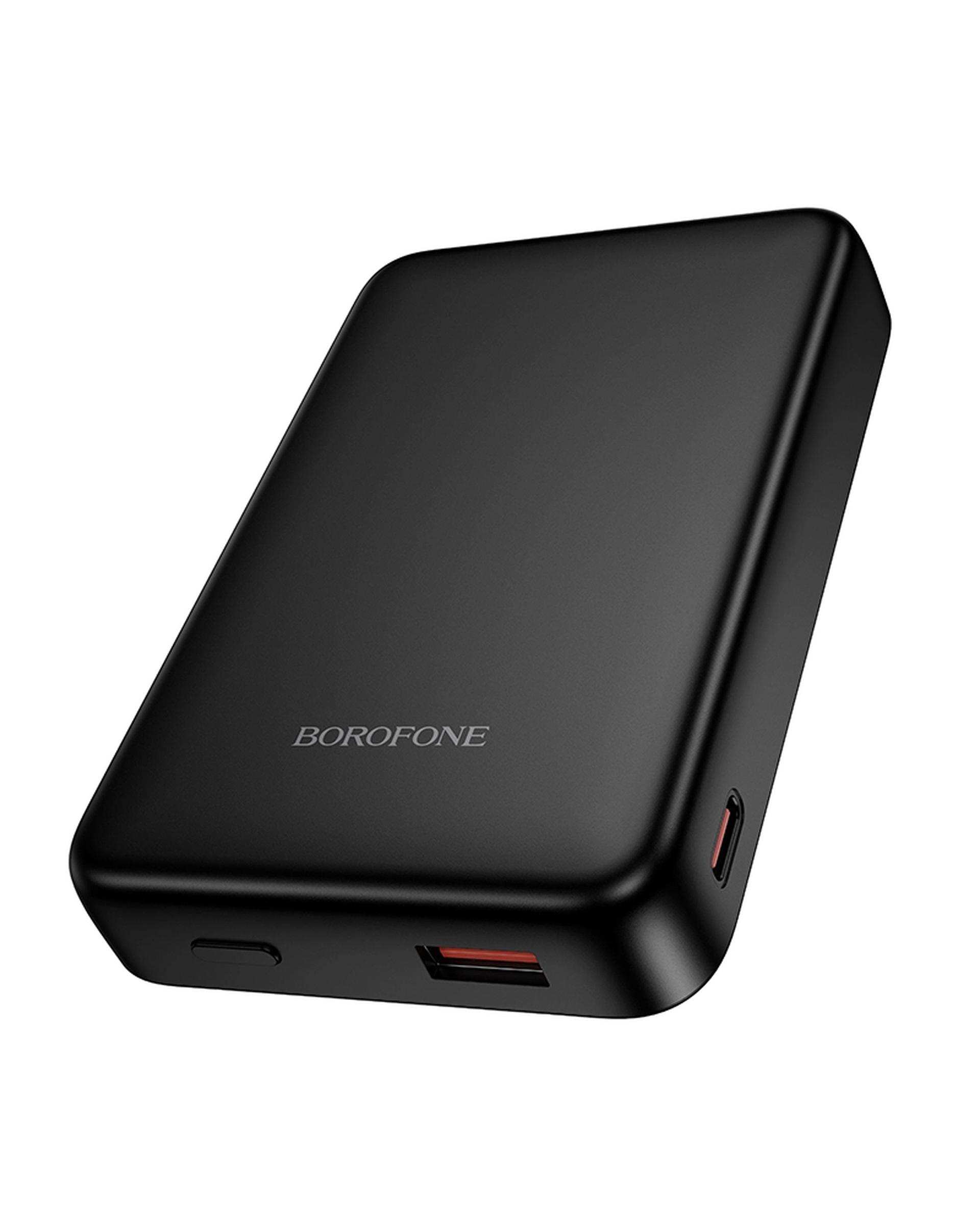 پاوربانک مشکی بروفون Borofone ظرفیت 10000 میلی آمپر ساعت مدل BJ82A