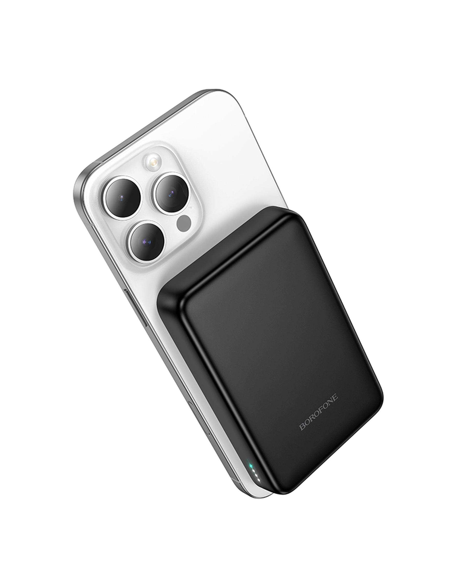 پاوربانک مشکی بروفون Borofone ظرفیت 10000 میلی آمپر ساعت مدل BJ82A