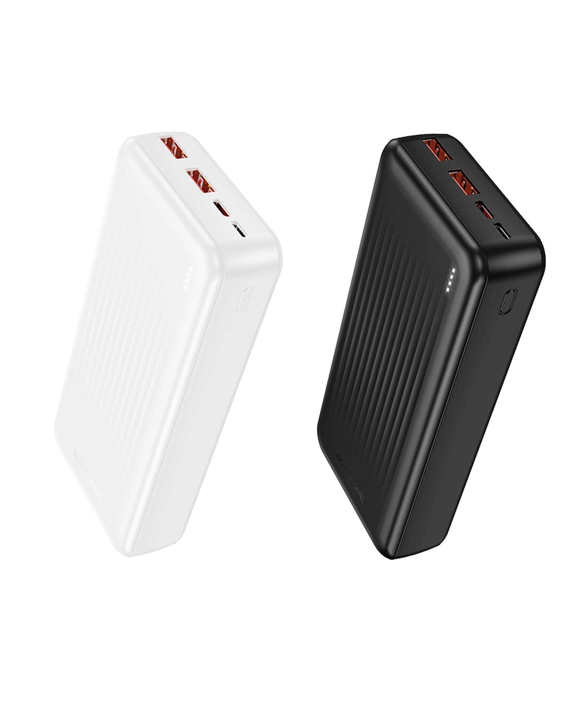 پاوربانک سفید بروفون Borofone مدل BJ80A ظرفیت 20000 میلی آمپر ساعت