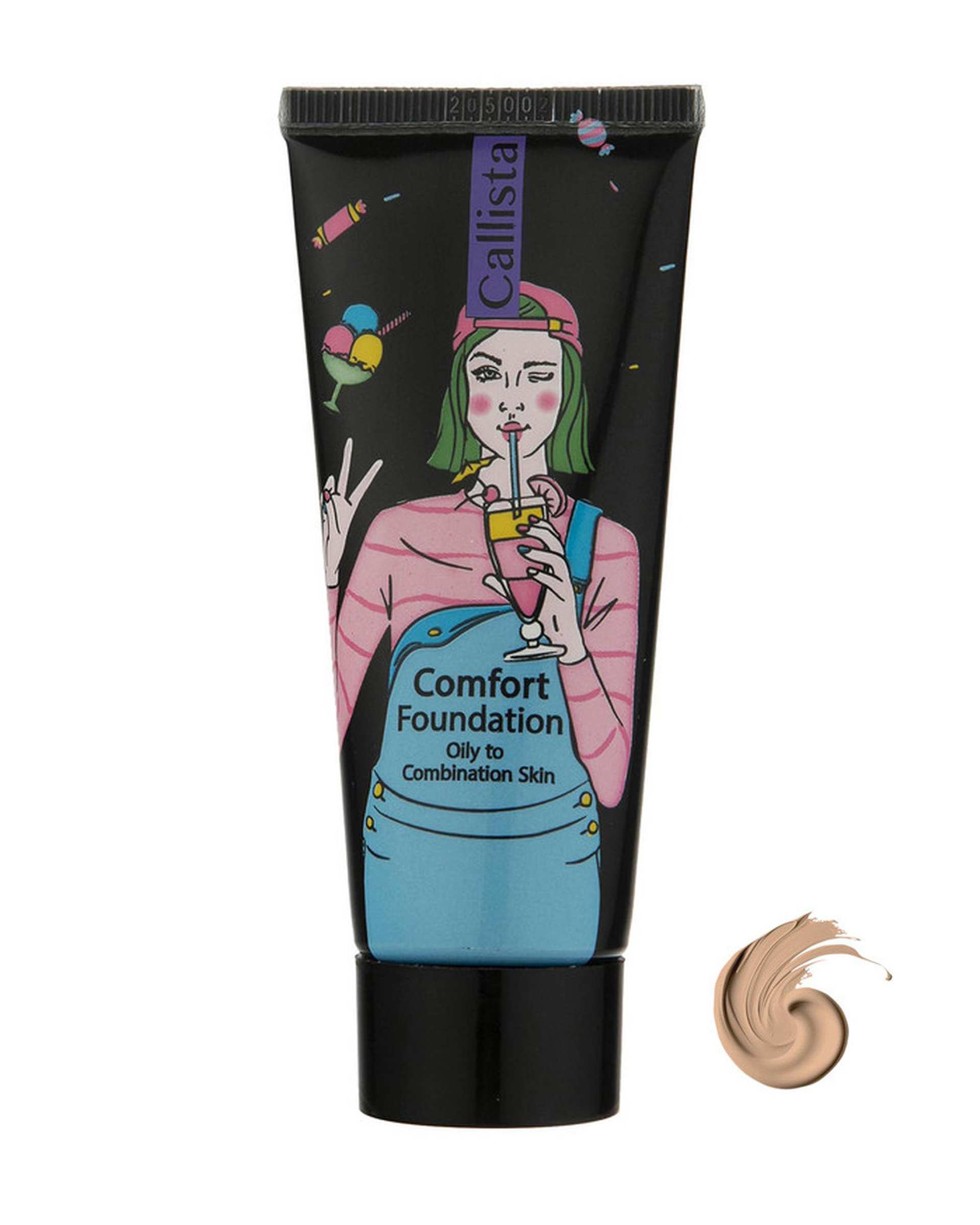 کرم پودر تیوپی کالیستا Callista مدل Comfort شماره L2 حجم 35ml