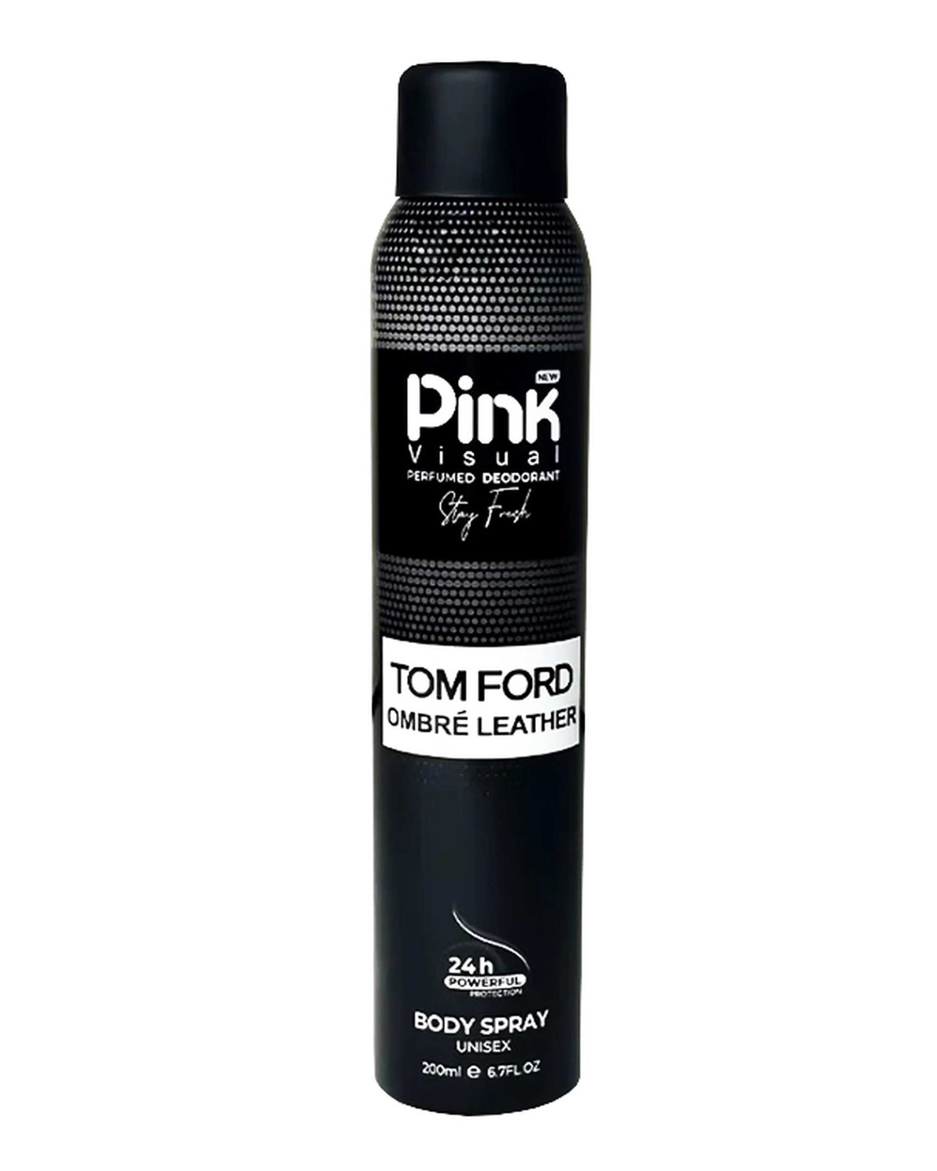 اسپری بدن پینک ویژوال Pink Visual مدل تام فورد امبر لدر Tom Ford Ombre Leather حجم 200 میلی لیتر