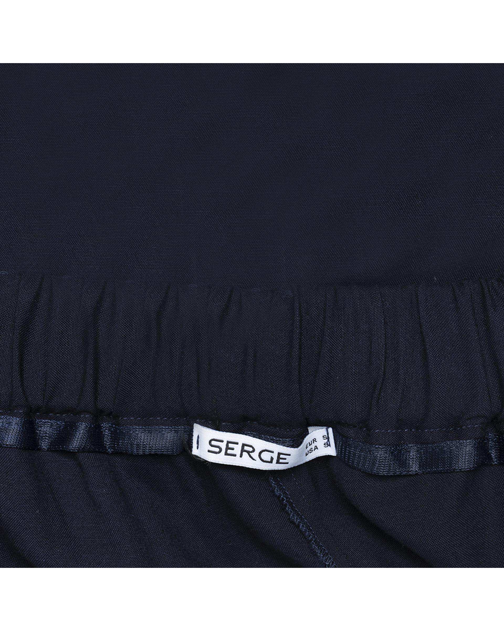 شلوار پارچه ای زنانه سرمه ای سرژه Serge کد 208449