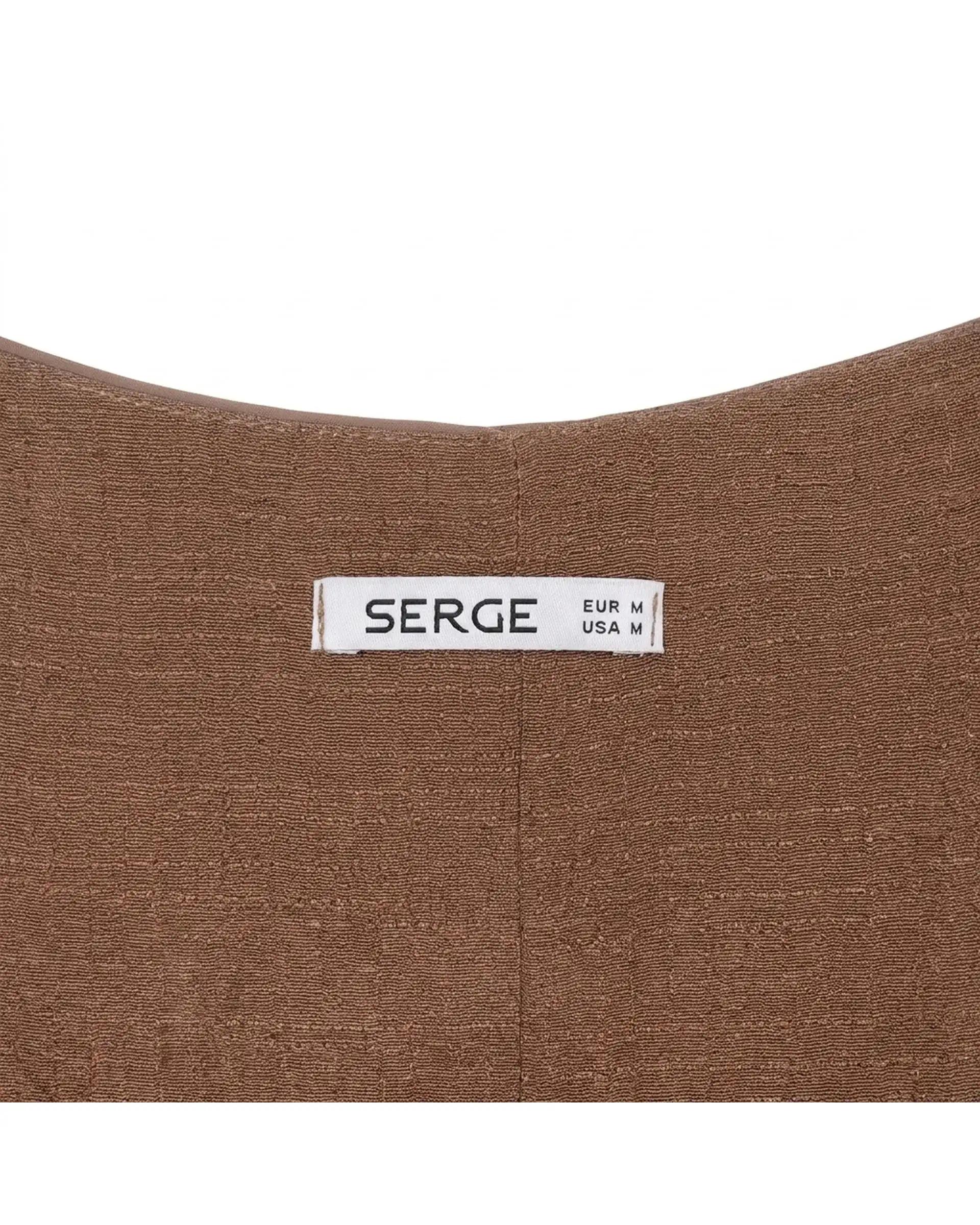 تاپ زنانه قهوه ای سرژه Serge کد 202690