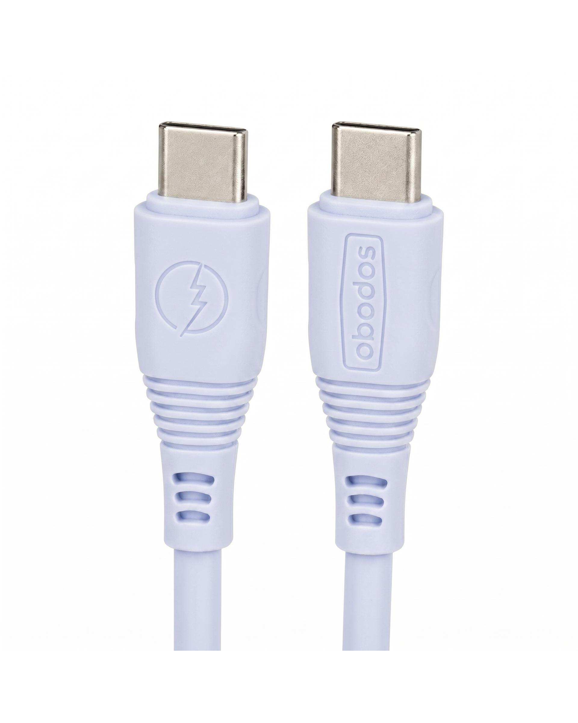 کابل شارژ Type-c به Type-c آبی آبادوس Abodos مدل AS-DS358