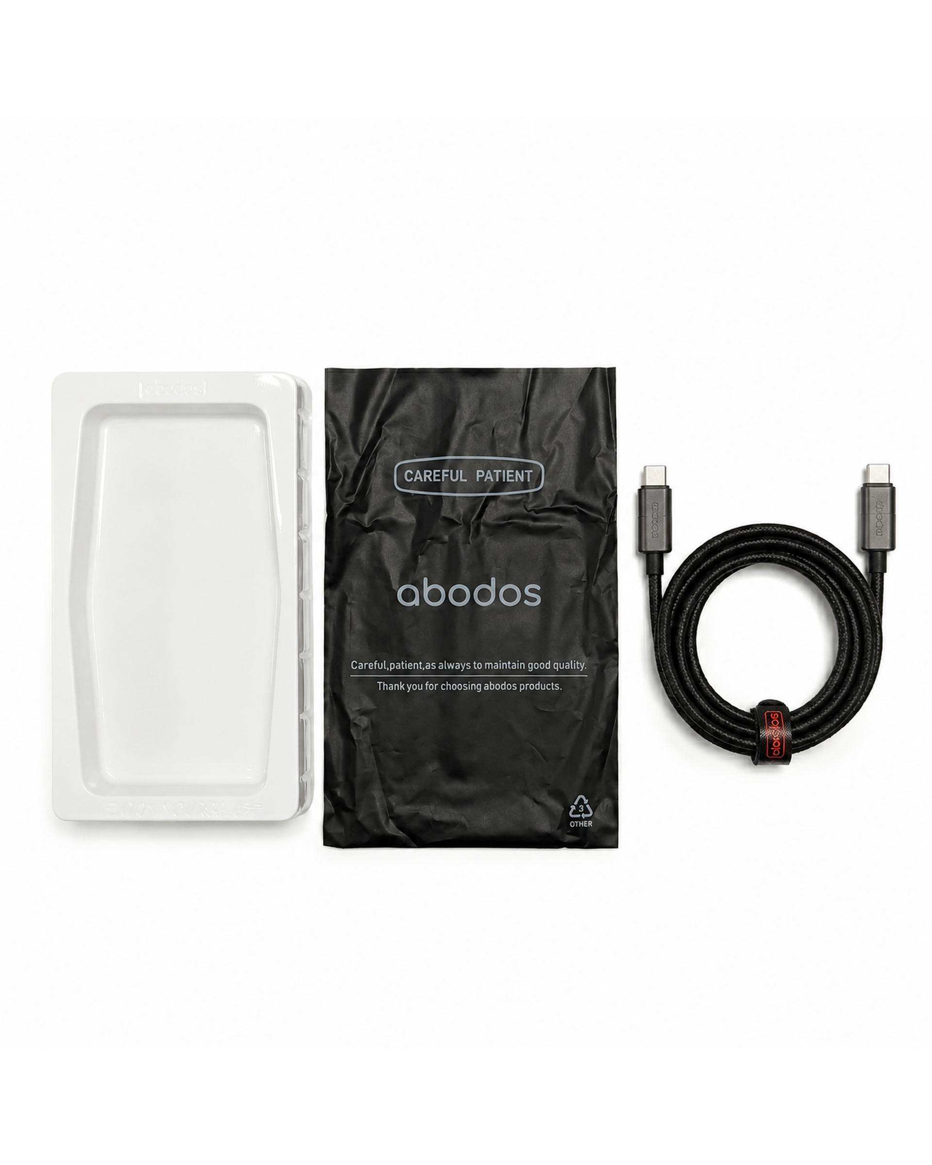 کابل شارژ Type-c به Type-c مشکی آبادوس Abodos مدل AS-DS382