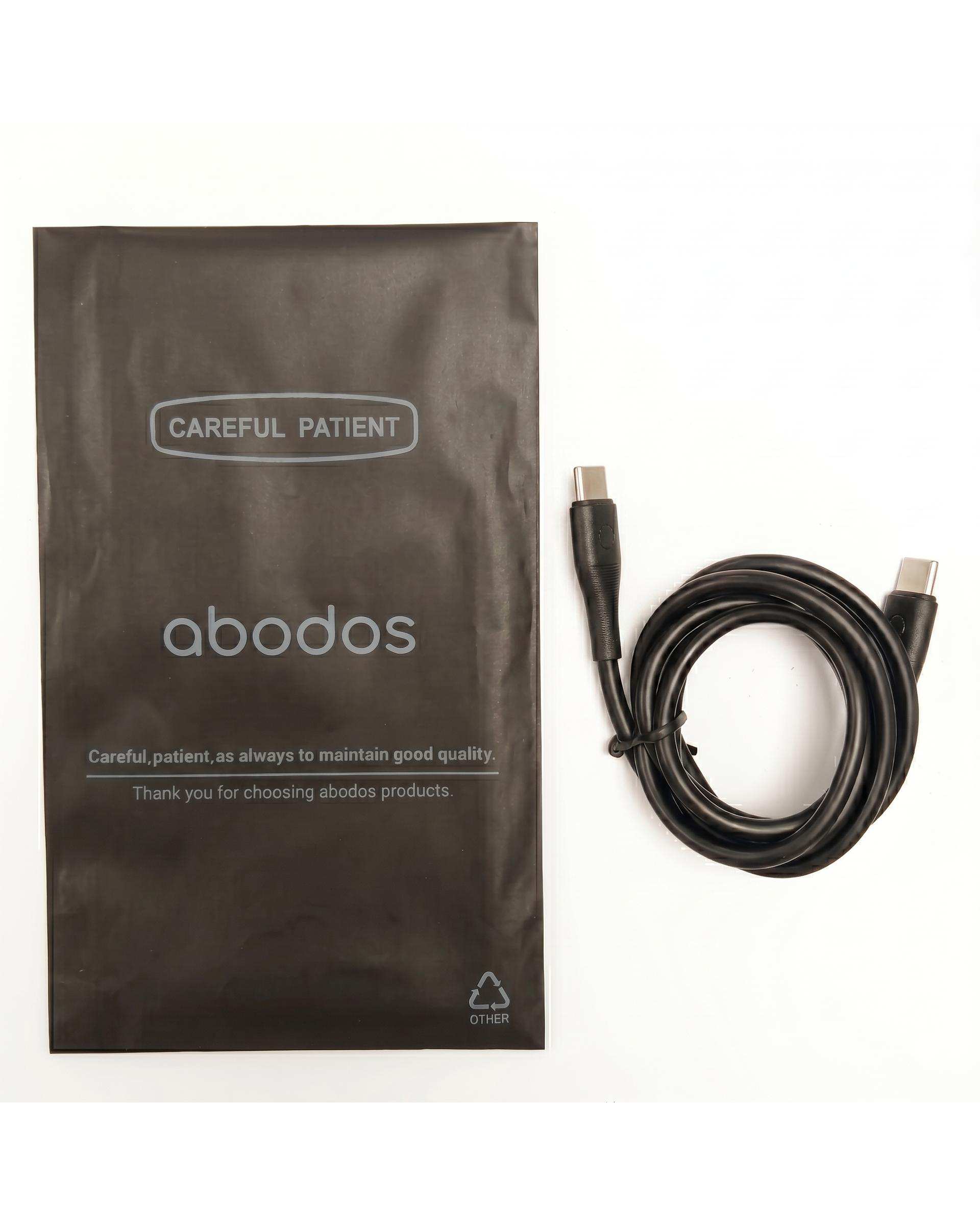 کابل شارژ Type-c به Type-c مشکی آبادوس Abodos مدل AS-DS392