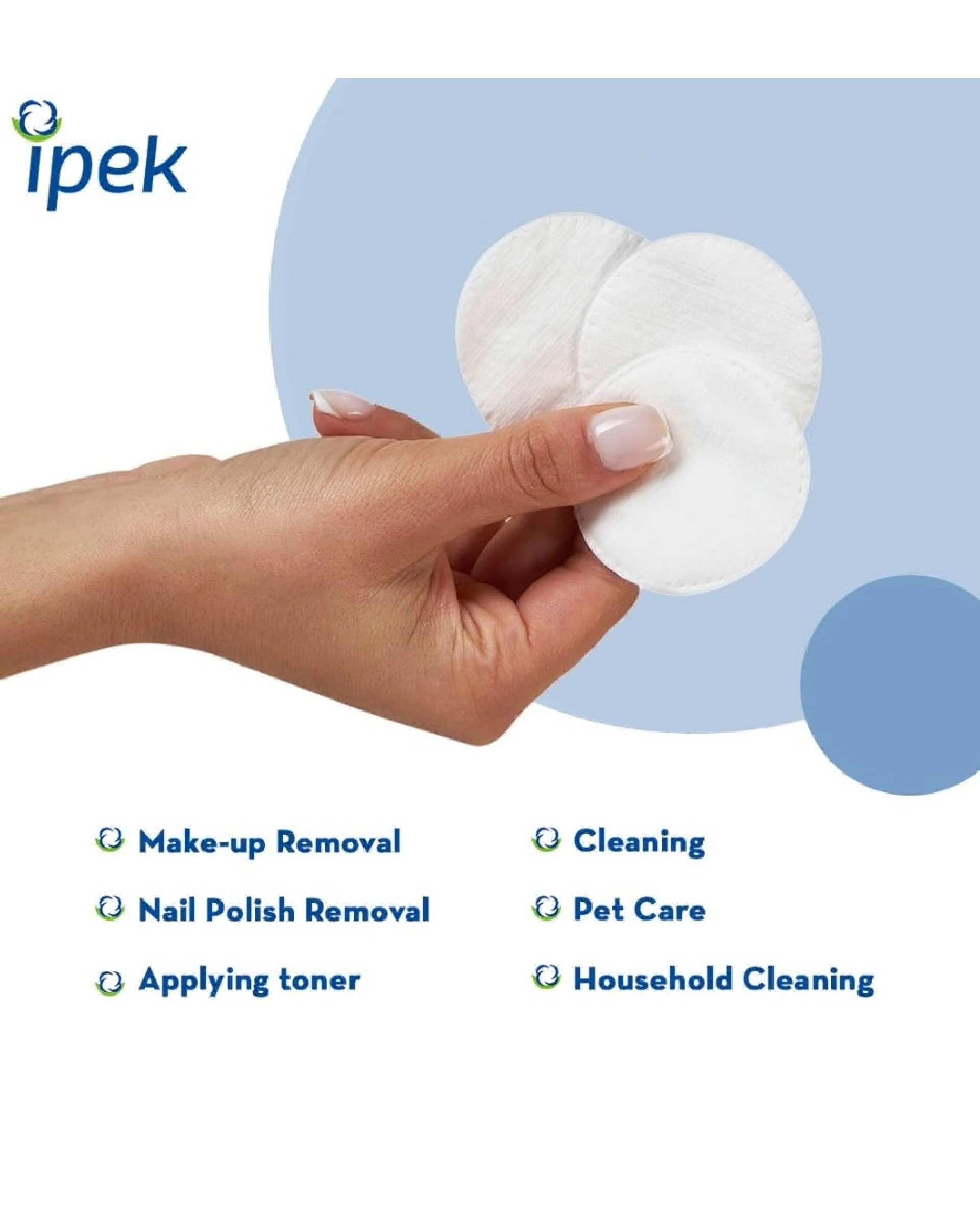 پد آرایش پاک کن ایپک Ipek بسته 130 عددی