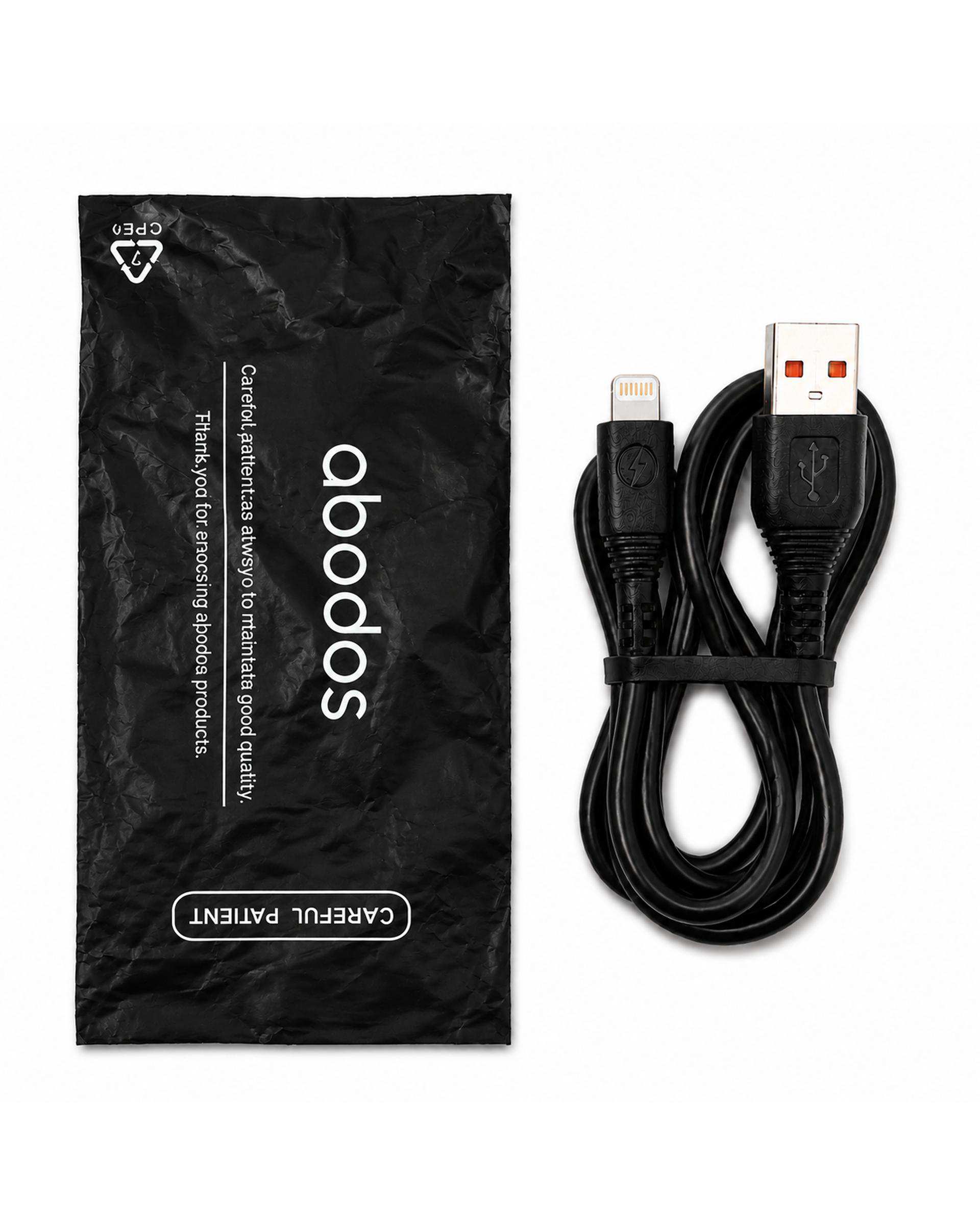 کابل شارژ Lightening مشکی آبادوس Abodos مدل AS-DS350