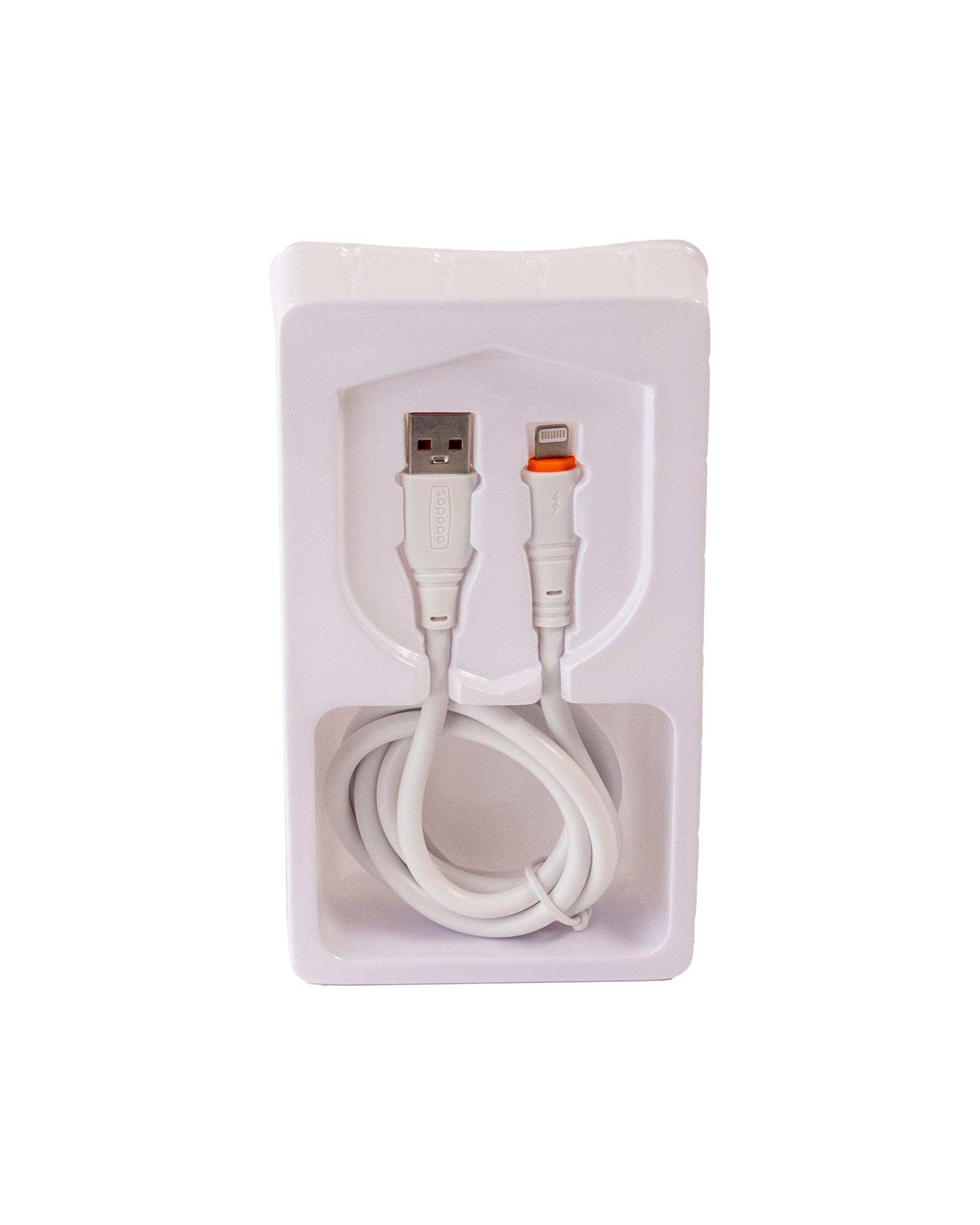 کابل شارژ IP سفید آبادوس Abodos مدل AS-DS366