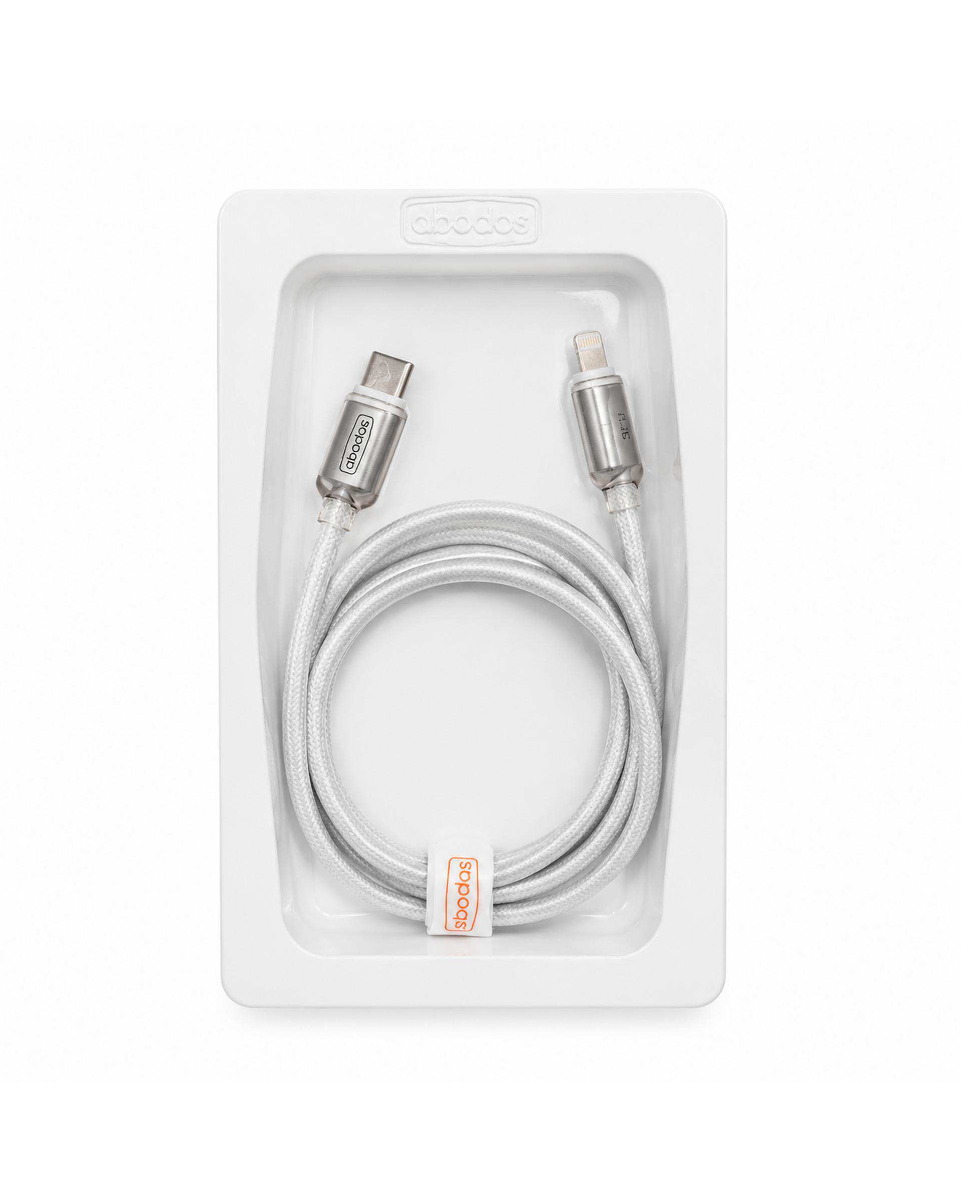 کابل شارژ Type-c به Lightening سفید آبادوس Abodos مدل AS-DS389