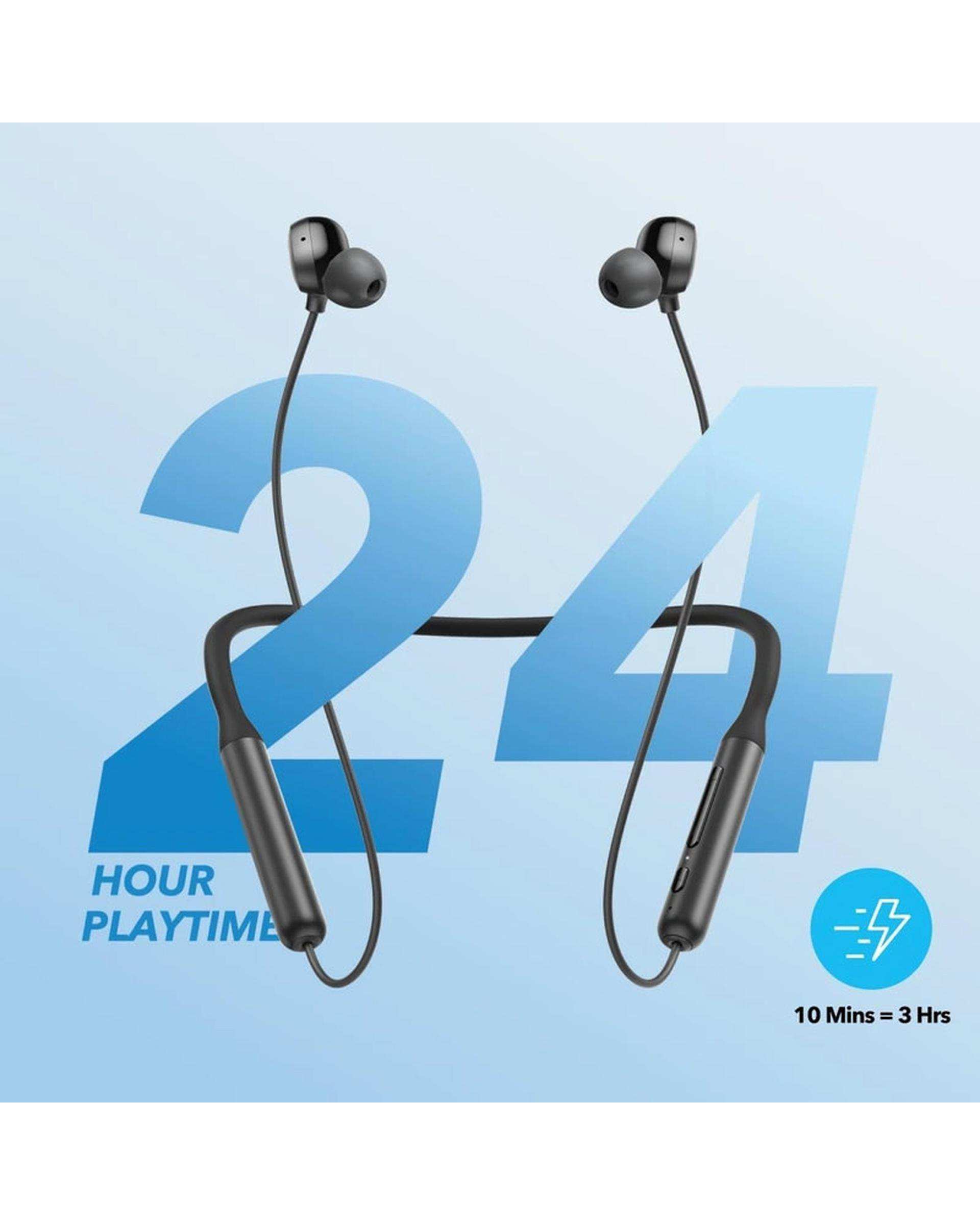هندزفری بلوتوثی گردنی مشکی انکر Anker مدل SoundCore Life U2i