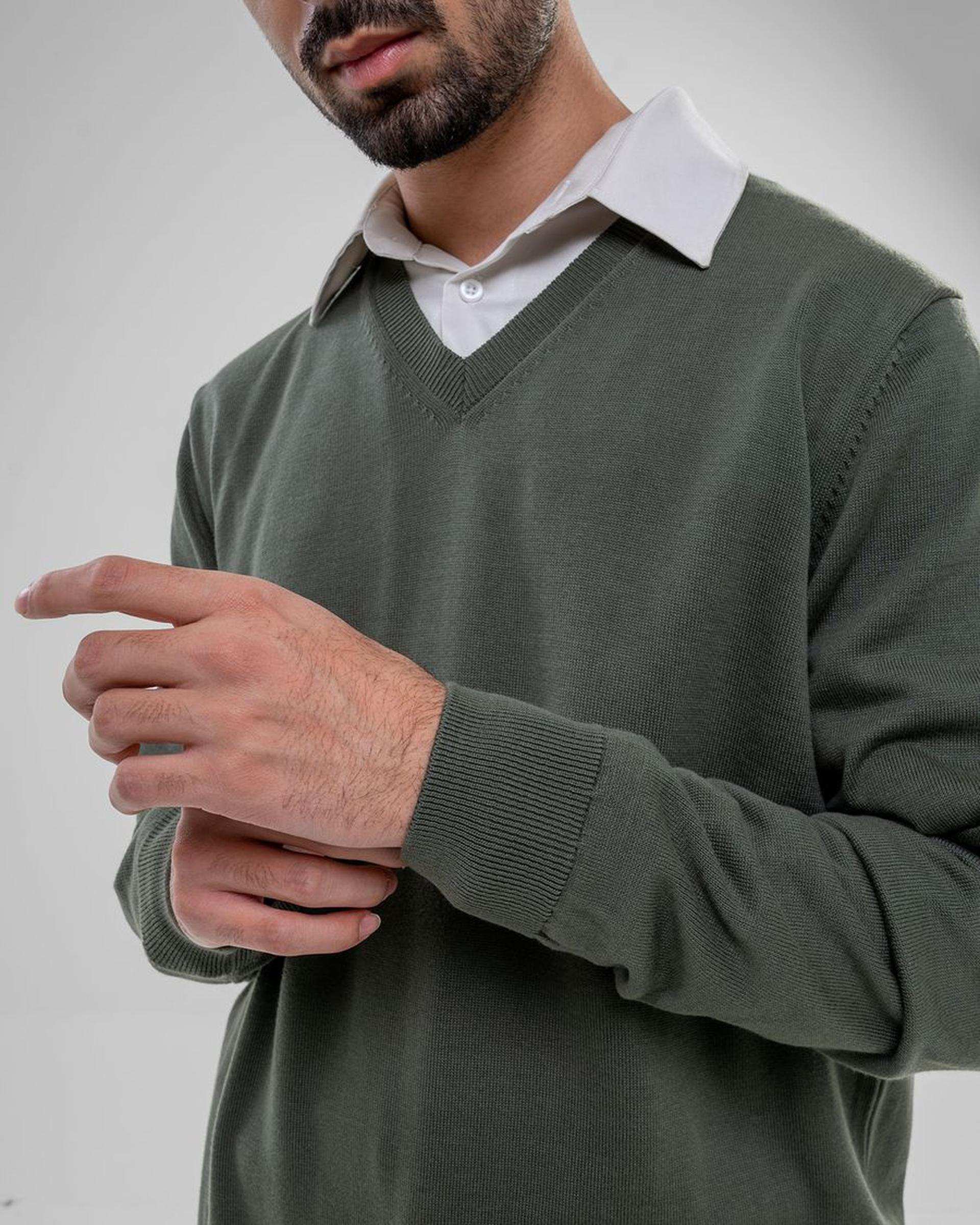 پلیور مردانه سبز توریور Toriver کد 8010500013