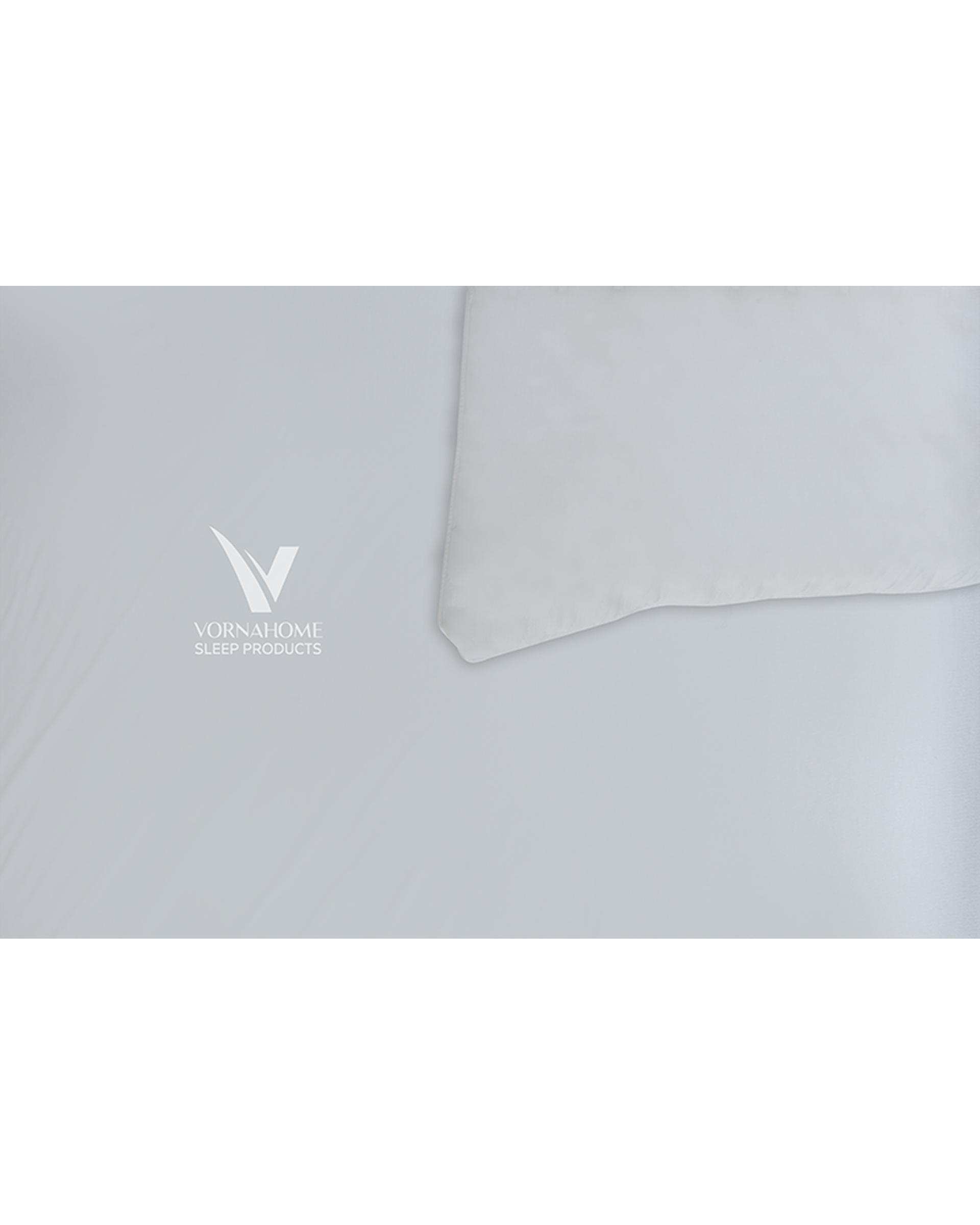 محافظ تشک یک نفره سایز 70×130 ضد آب ساده سفید ورنا هوم Vornahome