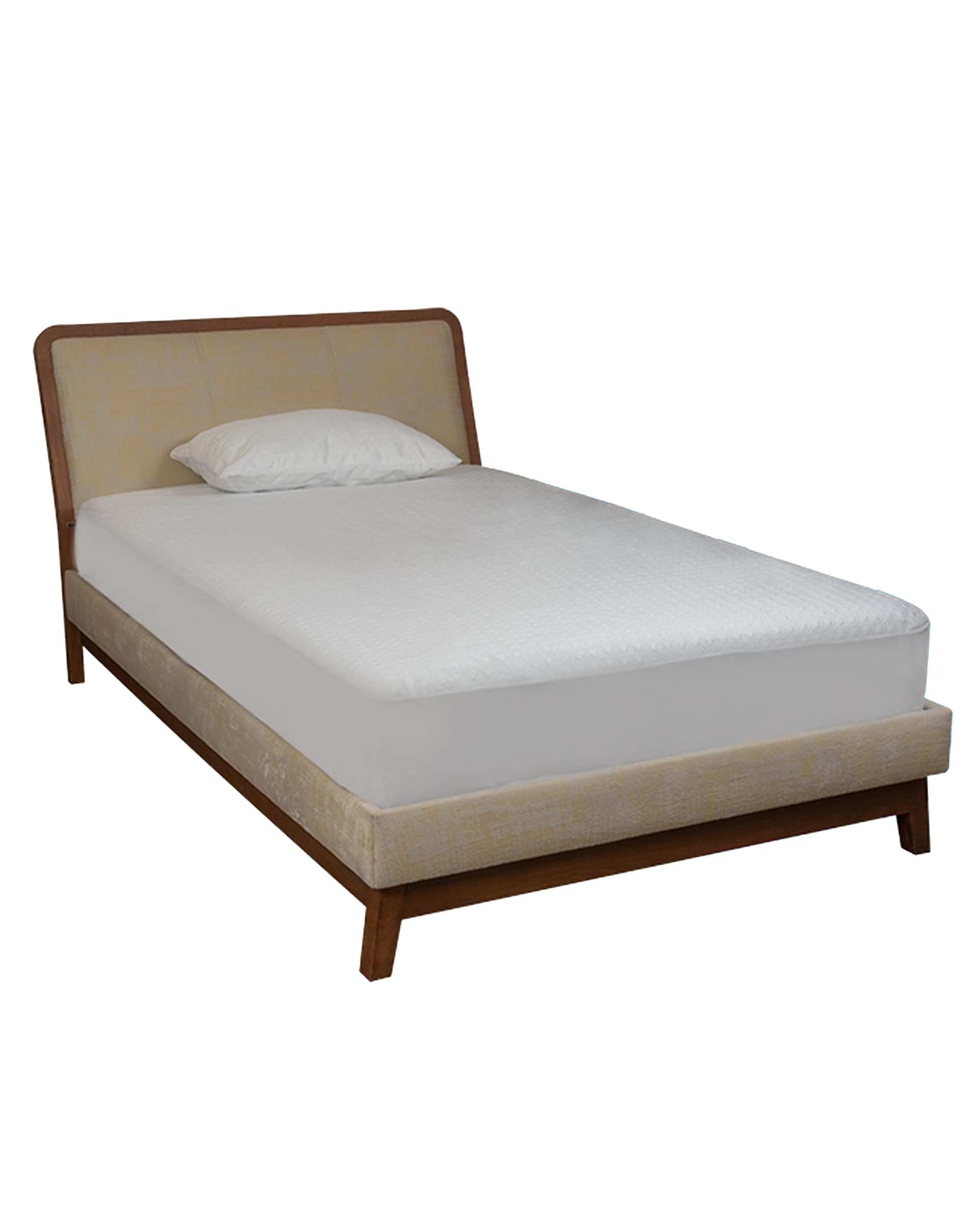 محافظ تشک یک نفره سایز 100×200 ضد آب کامفورت سفید ورنا هوم Vornahome