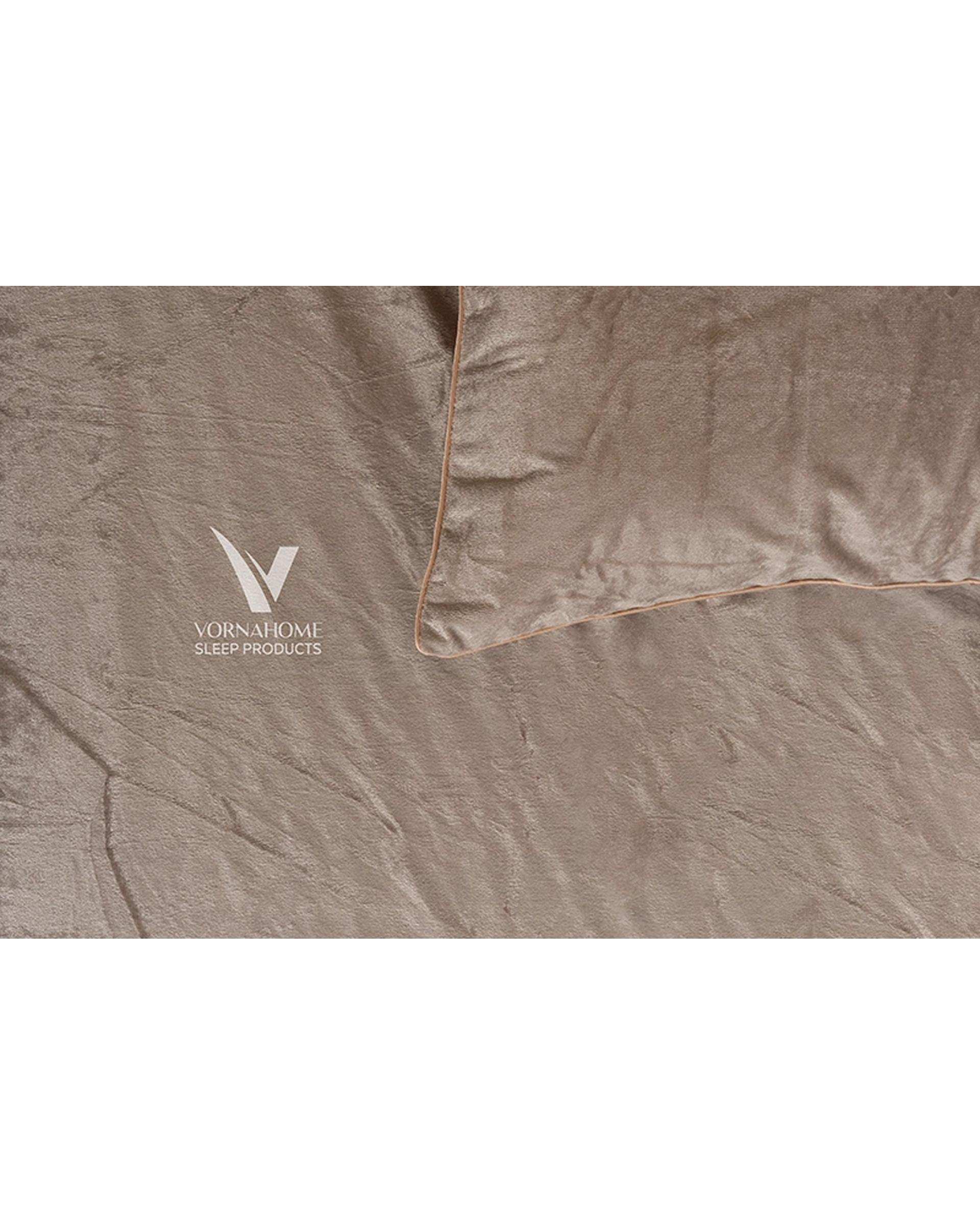 نیم ست محافظ تشک دو نفره سایز 160×200 ضد آب بژ ورنا هوم Vornahome مدل ورنا پرو Vorna Pro