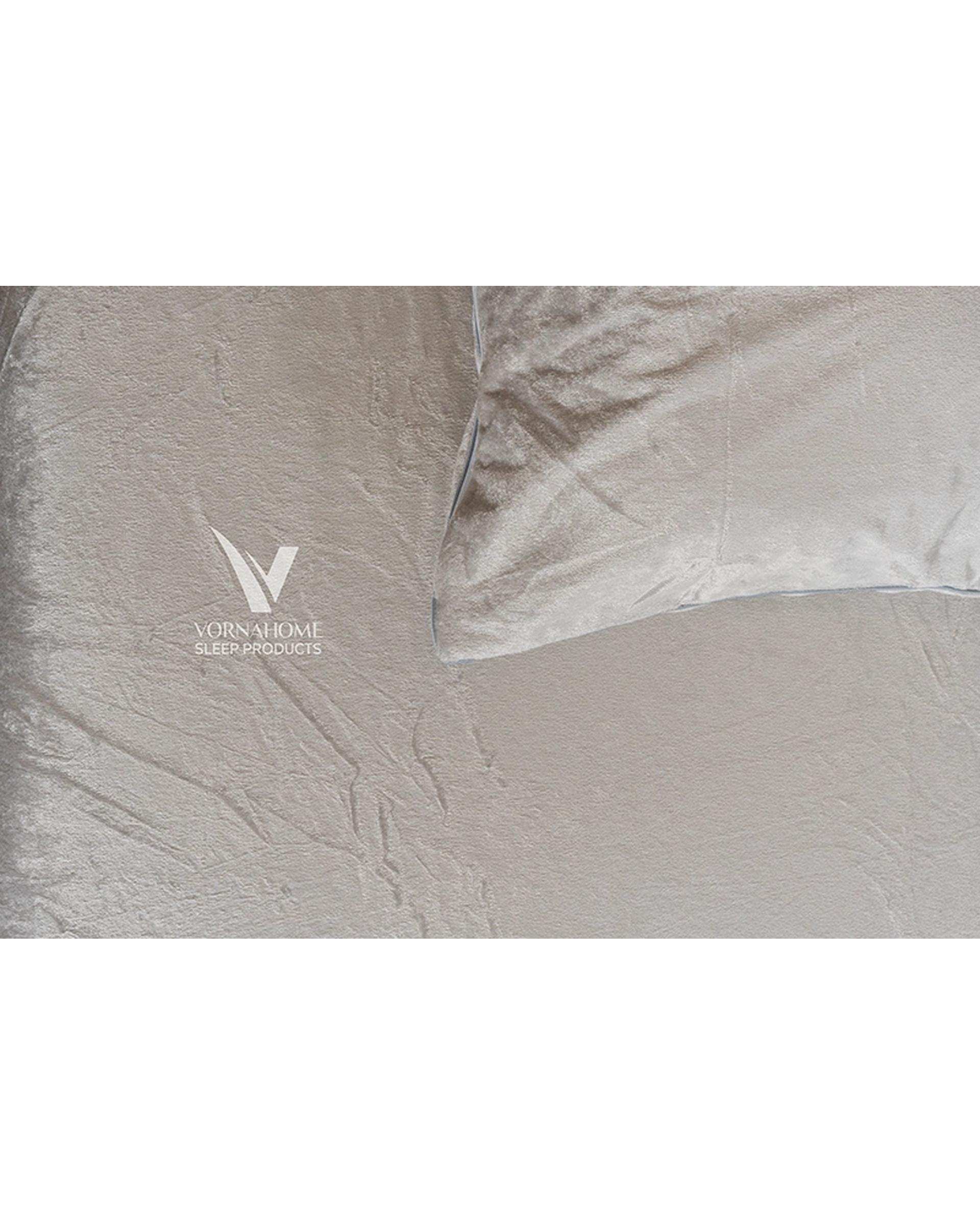 نیم ست محافظ تشک دو نفره سایز 160×200 ضد آب نقره ای ورنا هوم Vornahome مدل ورنا پرو Vorna Pro