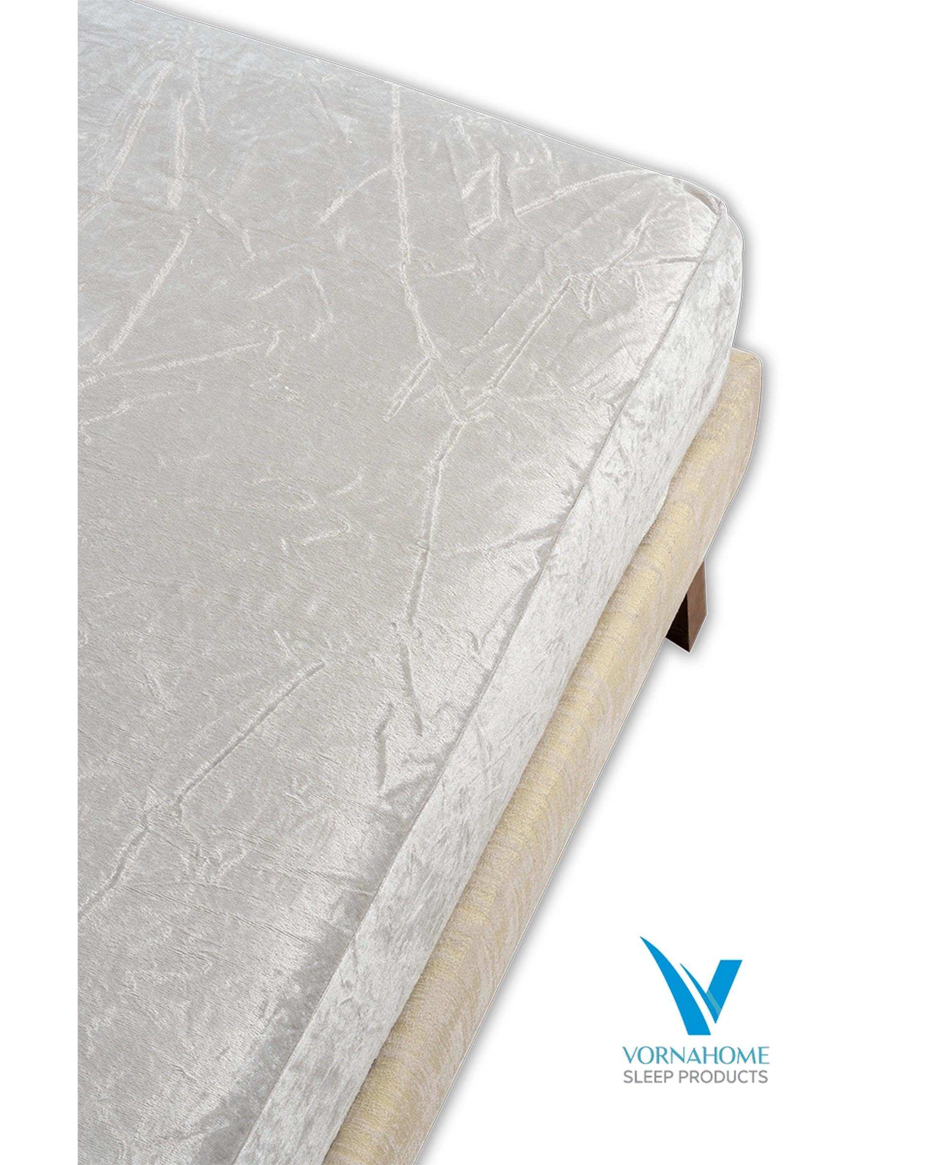 نیم ست محافظ تشک دو نفره سایز 200×200 ضد آب نقره ای ورنا هوم Vornahome مدل ورنا پرو Vorna Pro