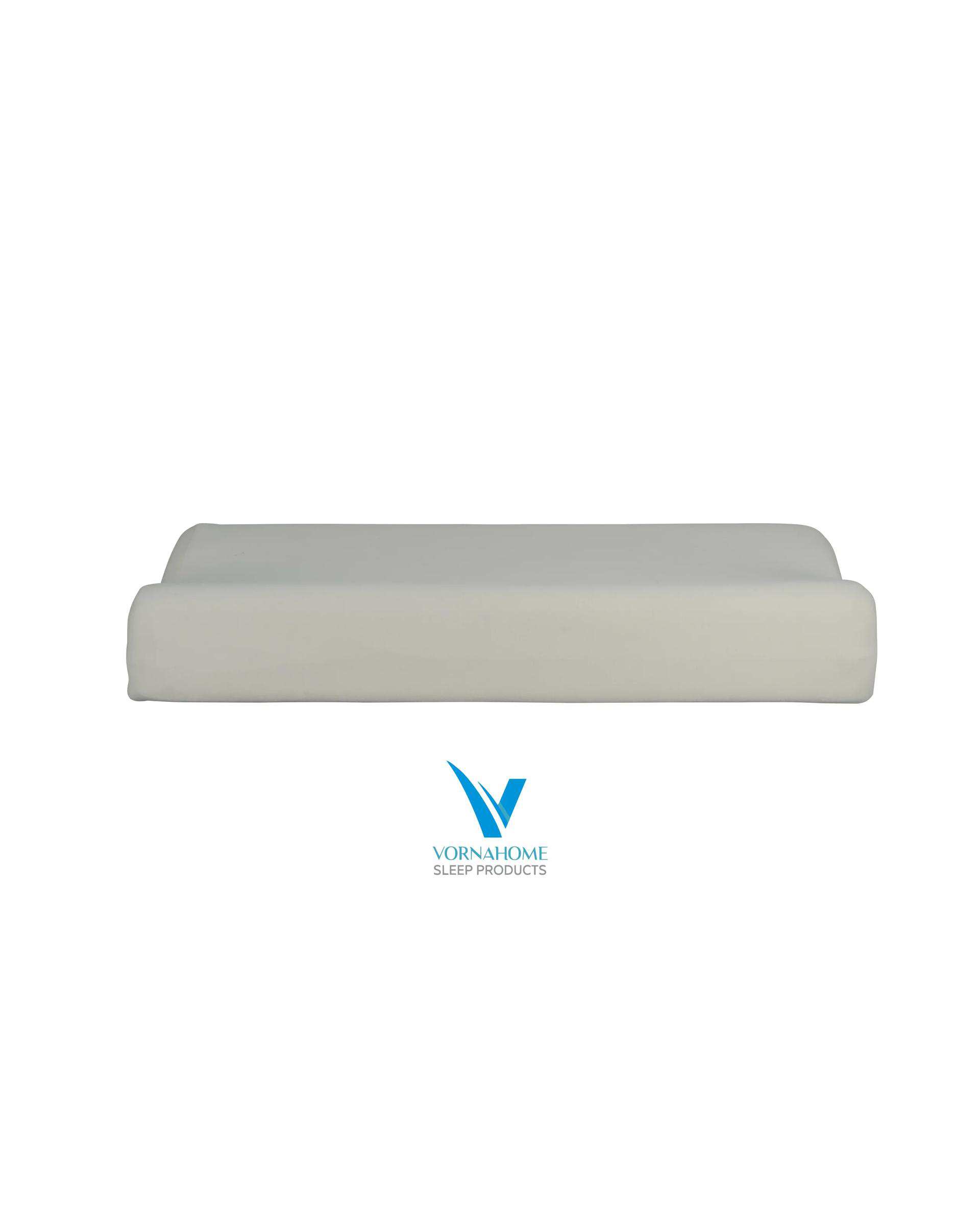 بالش مموری فوم موج سایز XL سفید ورنا هوم Vornahome