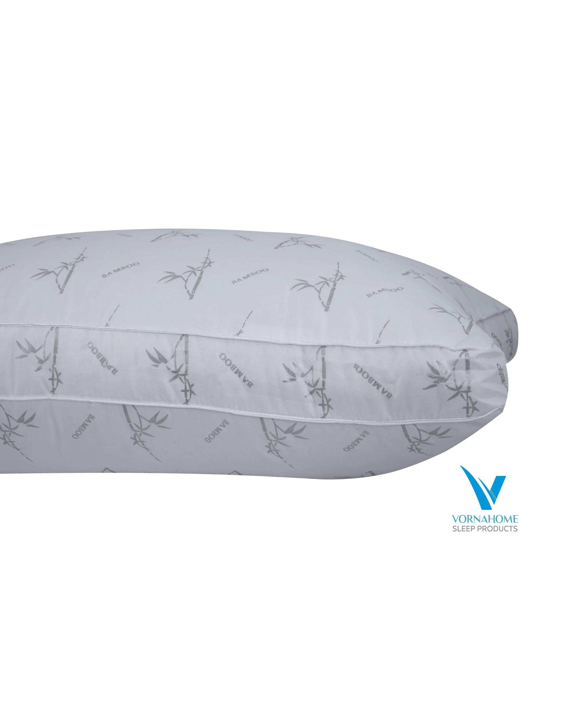 بالش الیاف مدل بامبو پلاس سایز 70×50 سفید ورنا هوم Vornahome