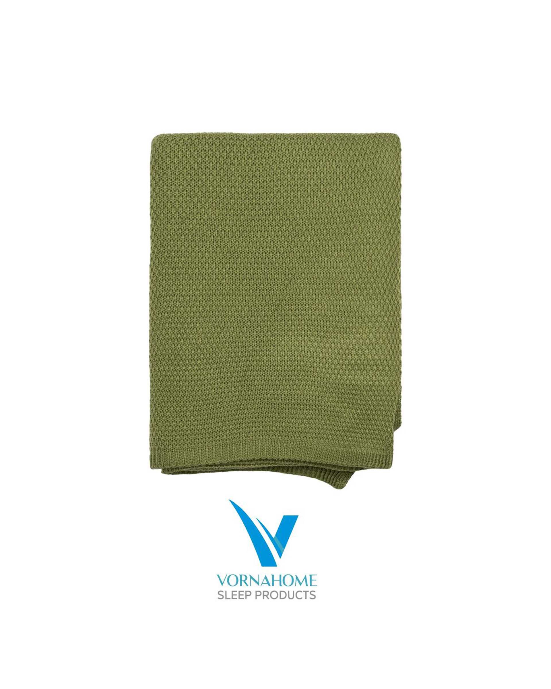 شال مبل سایز 180×140 سبز چمنی ورنا هوم Vornahome طرح کلاسیک