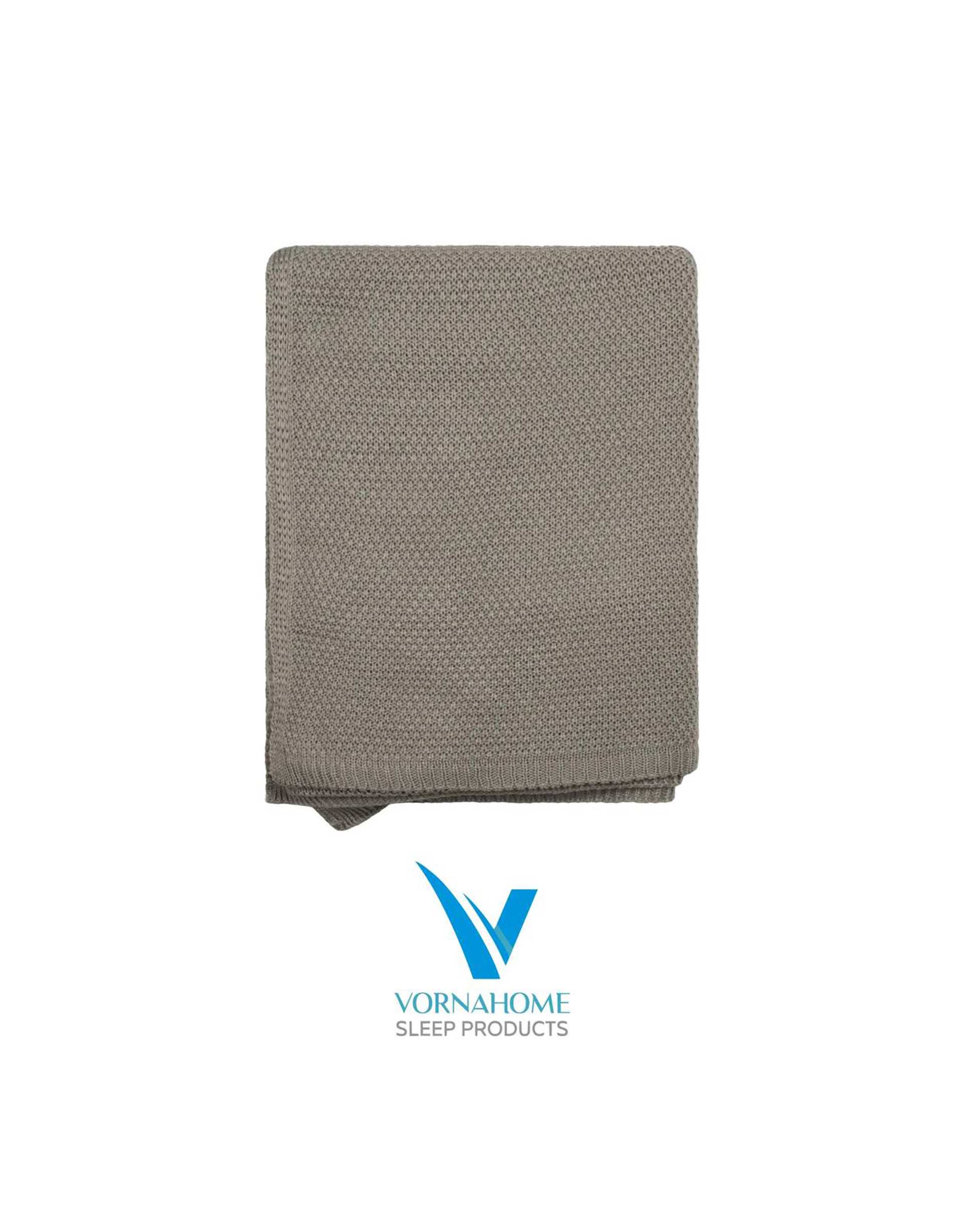 شال مبل سایز 180×140 طوسی تیره ورنا هوم Vornahome طرح کلاسیک