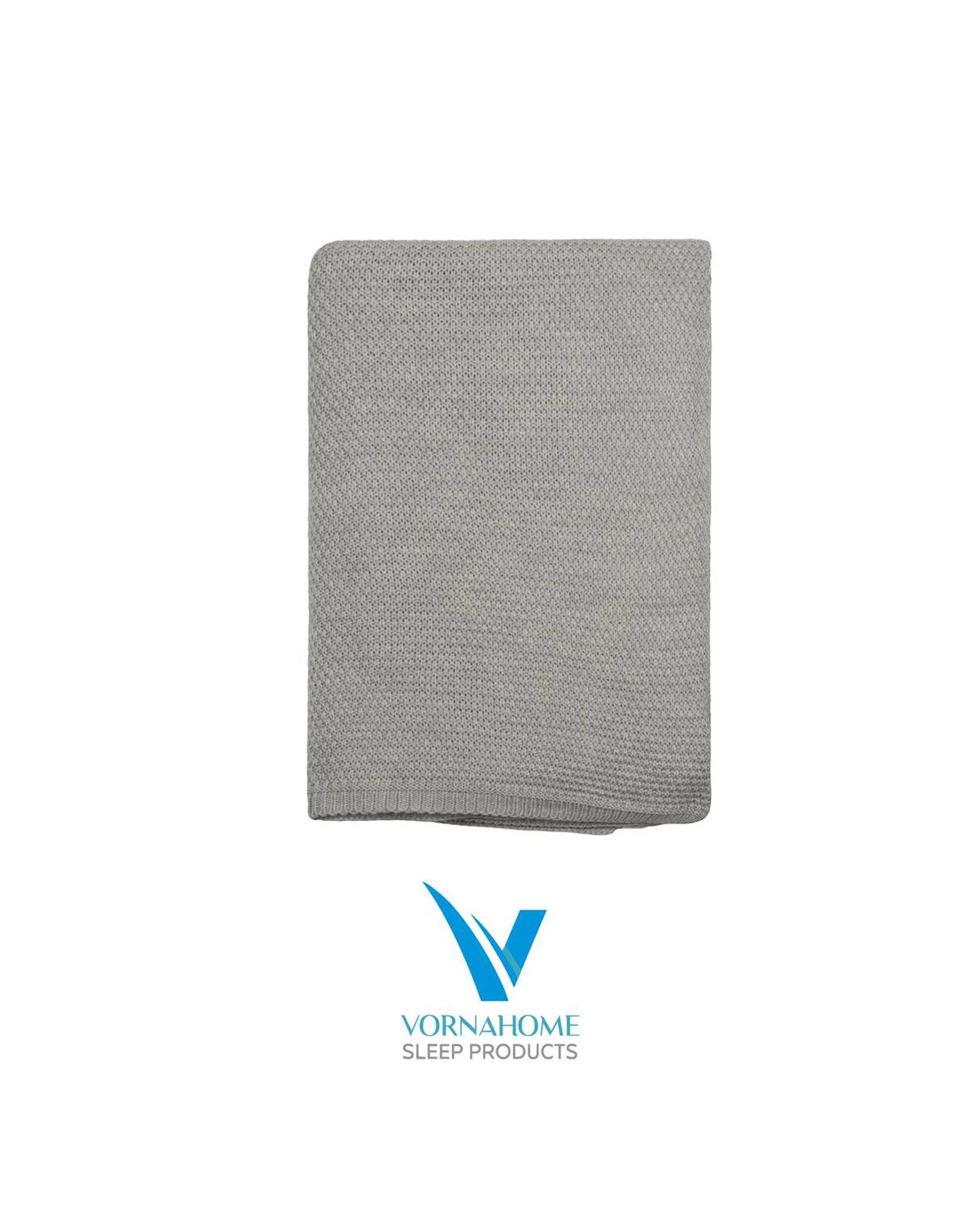 شال مبل سایز 180×140 طوسی روشن ورنا هوم Vornahome طرح کلاسیک