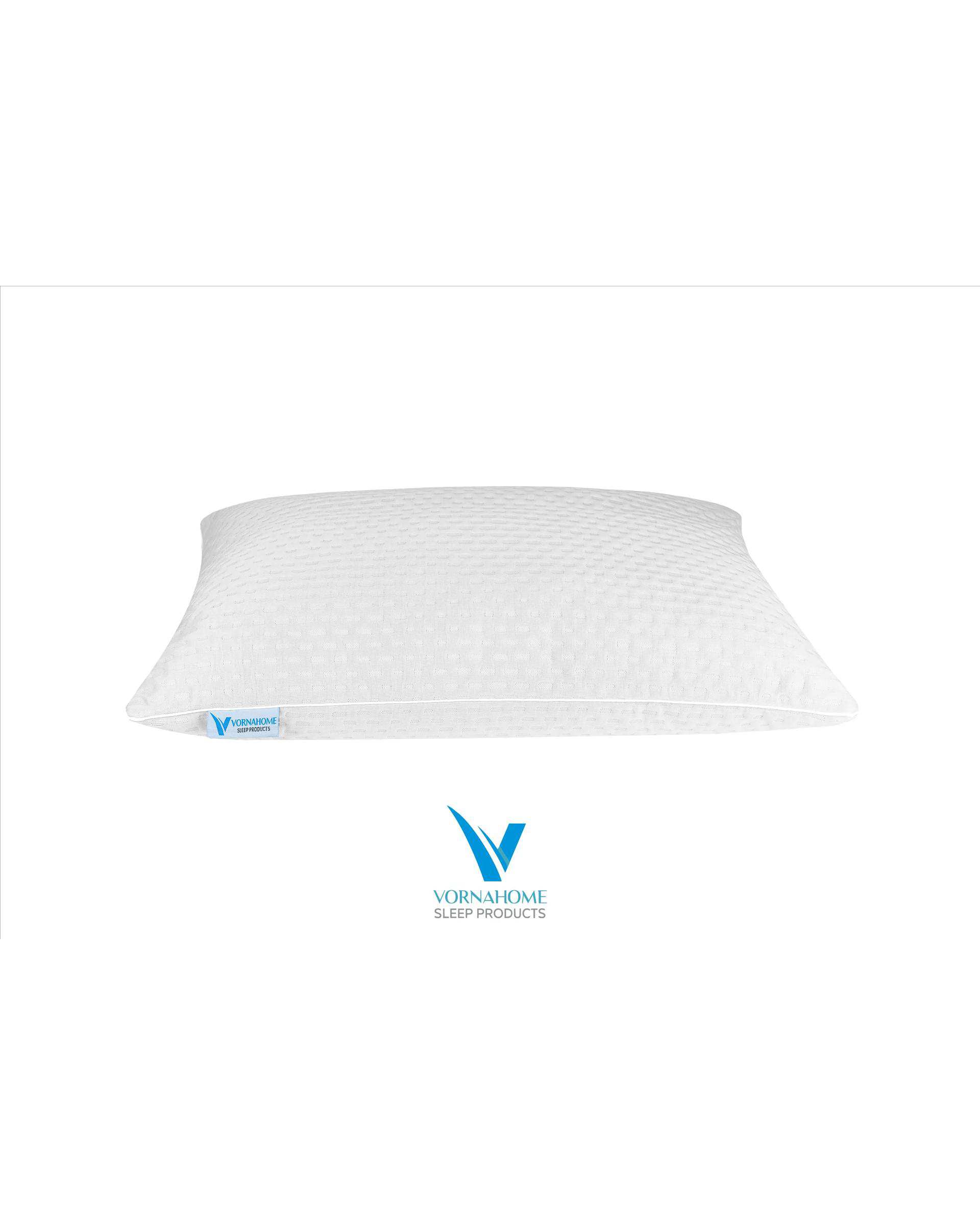 بالش الیاف سایز 70×50 سفید ورنا هوم Vornahome مدل ساده