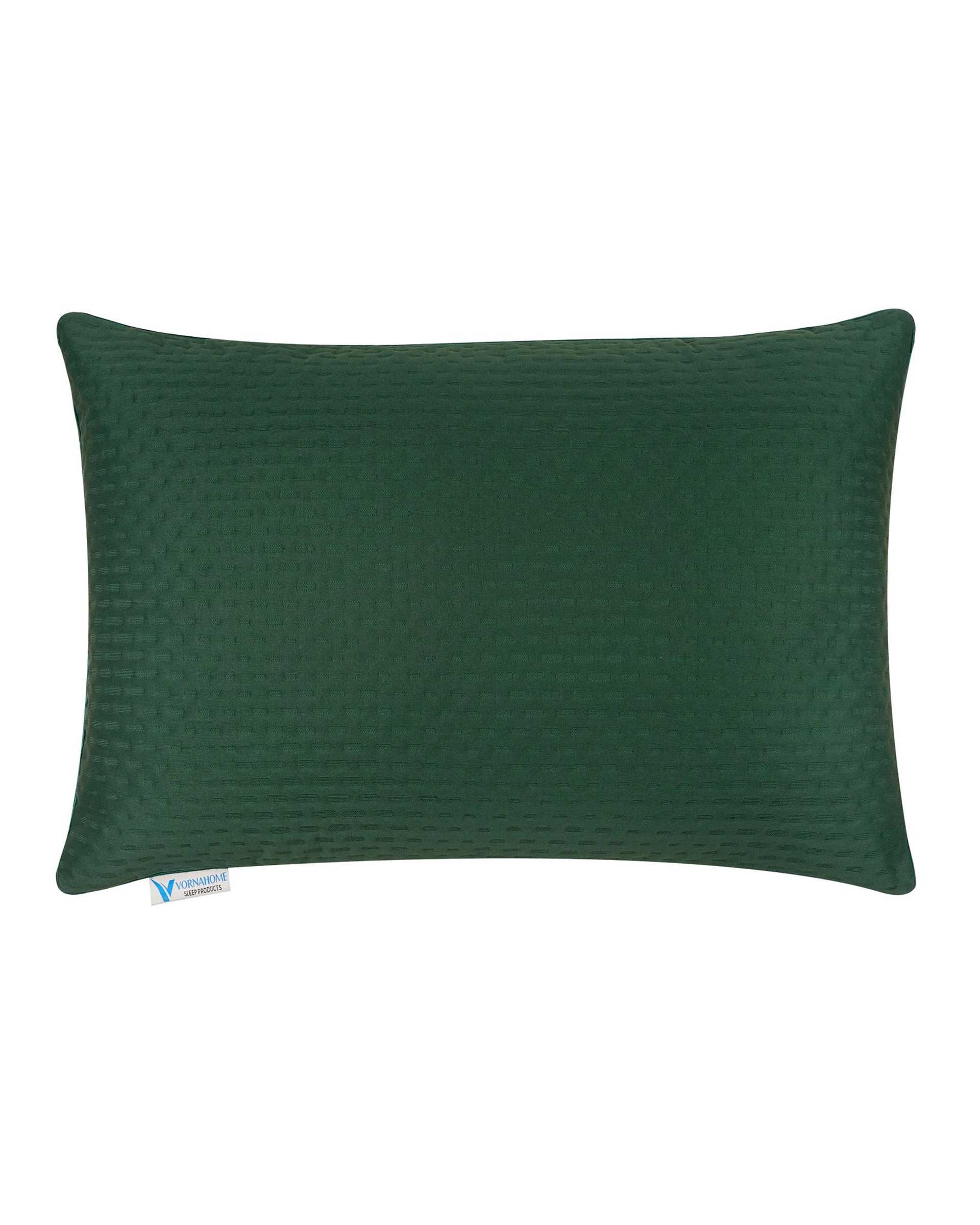 بالش الیاف سایز 70×50 سبز تیره ورنا هوم Vornahome مدل ساده